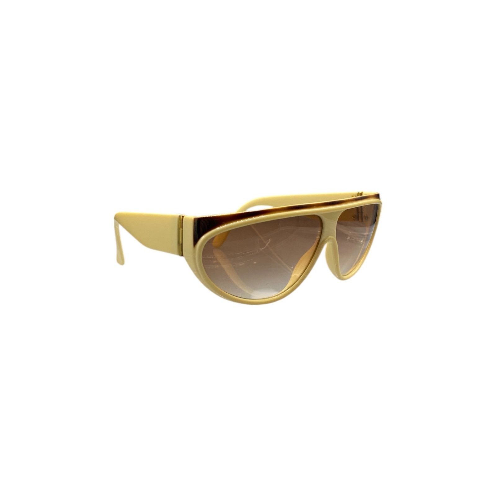 Yves Saint Laurent Ivory and Tortoise Flat Top Sunglasses Size ONE SIZE - 2 Thumbnail