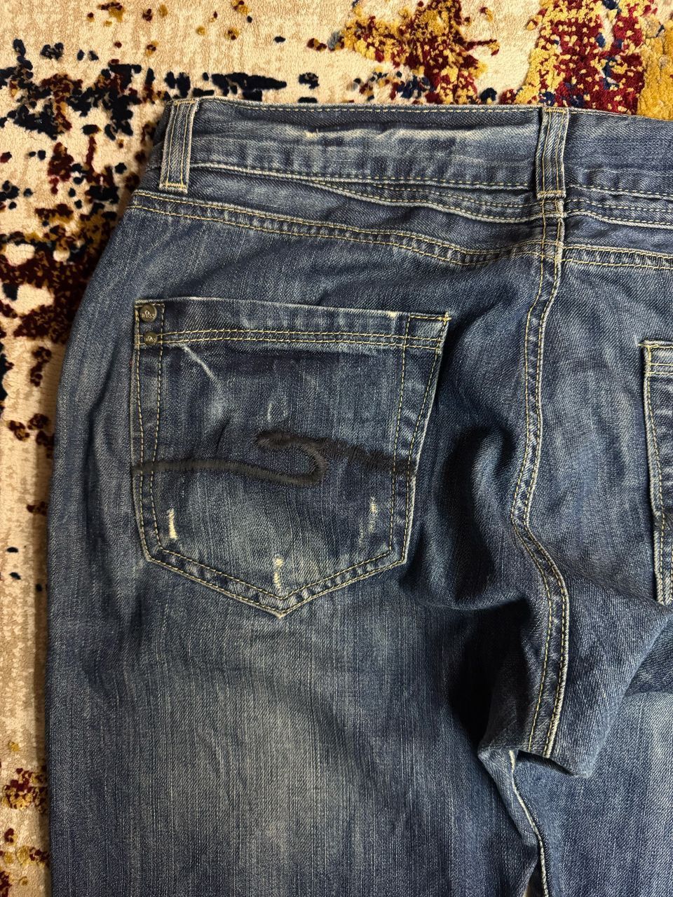 Japanese Brand × Vintage Vintage Cross jeanswear faded distressed denim Size US 32 / EU 48 - 9 Thumbnail