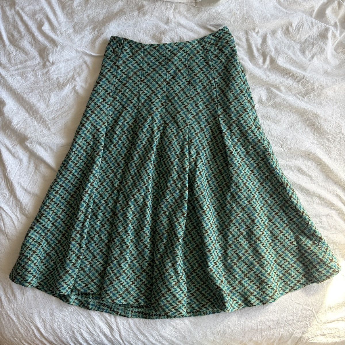 Other Vintage Y2K moda international houndstooth tweed skirt Size 25" / US 0 / IT 36 - 1 Thumbnail
