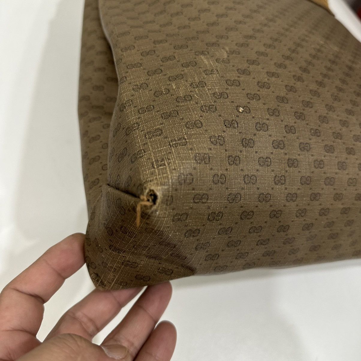 Gucci VINTAGE GUCCI WEB GG SUPREME TOTE BAG 35 Size ONE SIZE - 11 Thumbnail