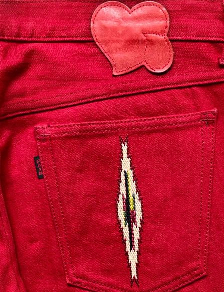 Number (N)ine Number (N)ine 05AW Ethnic Embroidered Denim Pants Size US 40 / EU 56 - 7 Thumbnail