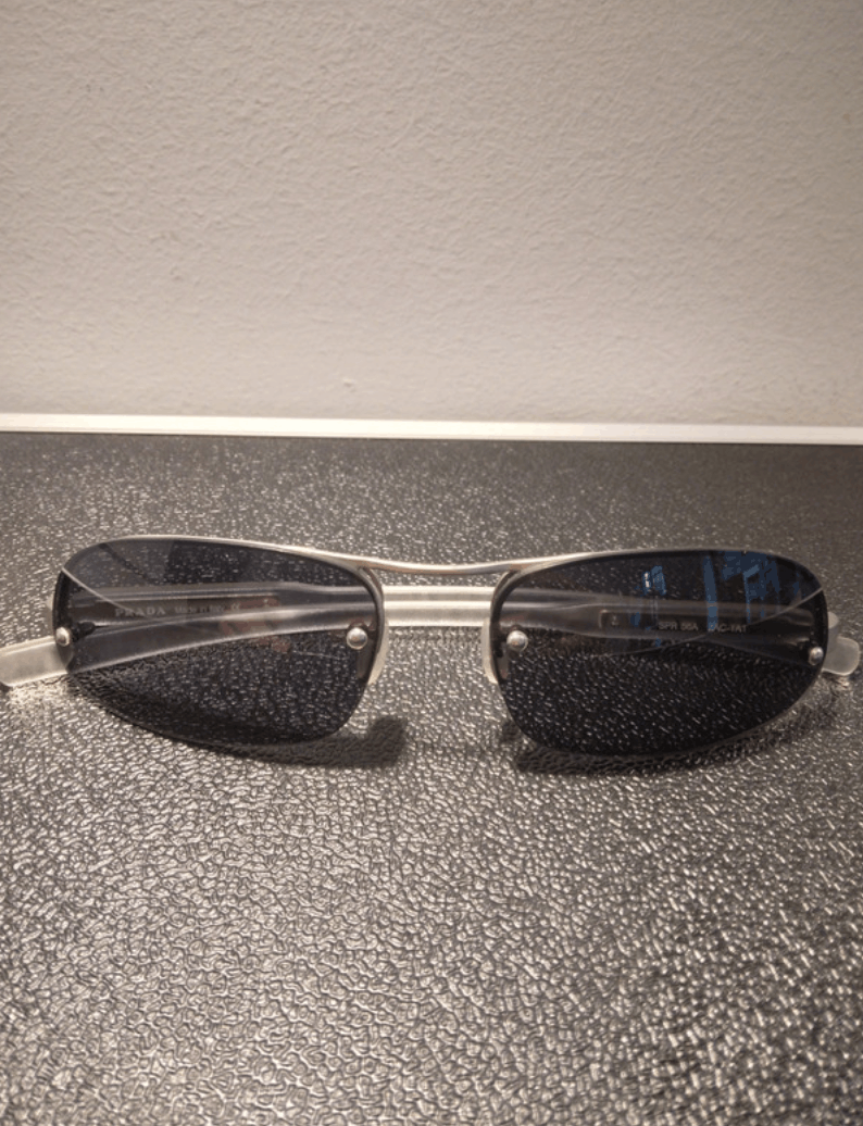 Miu Miu × Prada × Vintage Prada Sunglasses Star Flame Mask Wrap Shield Metal Symbole Size ONE SIZE - 1 Thumbnail