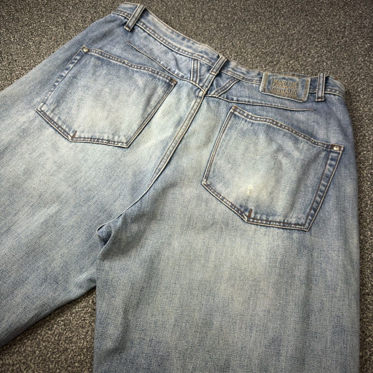 Marithe + Francois Girbaud Vintage Baggy MF+G Faded Denim Jnco Y2k Wide Leg Style Size US 36 / EU 52 - 8 Thumbnail