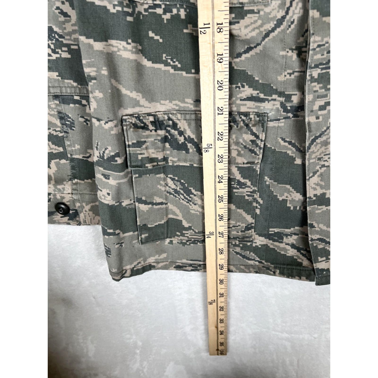 Vintage US Air Force Coat Mens 38 Long Camo ABU Tiger Stripe Utility Battle Uniform Size US XXS / EU 40 - 5 Thumbnail