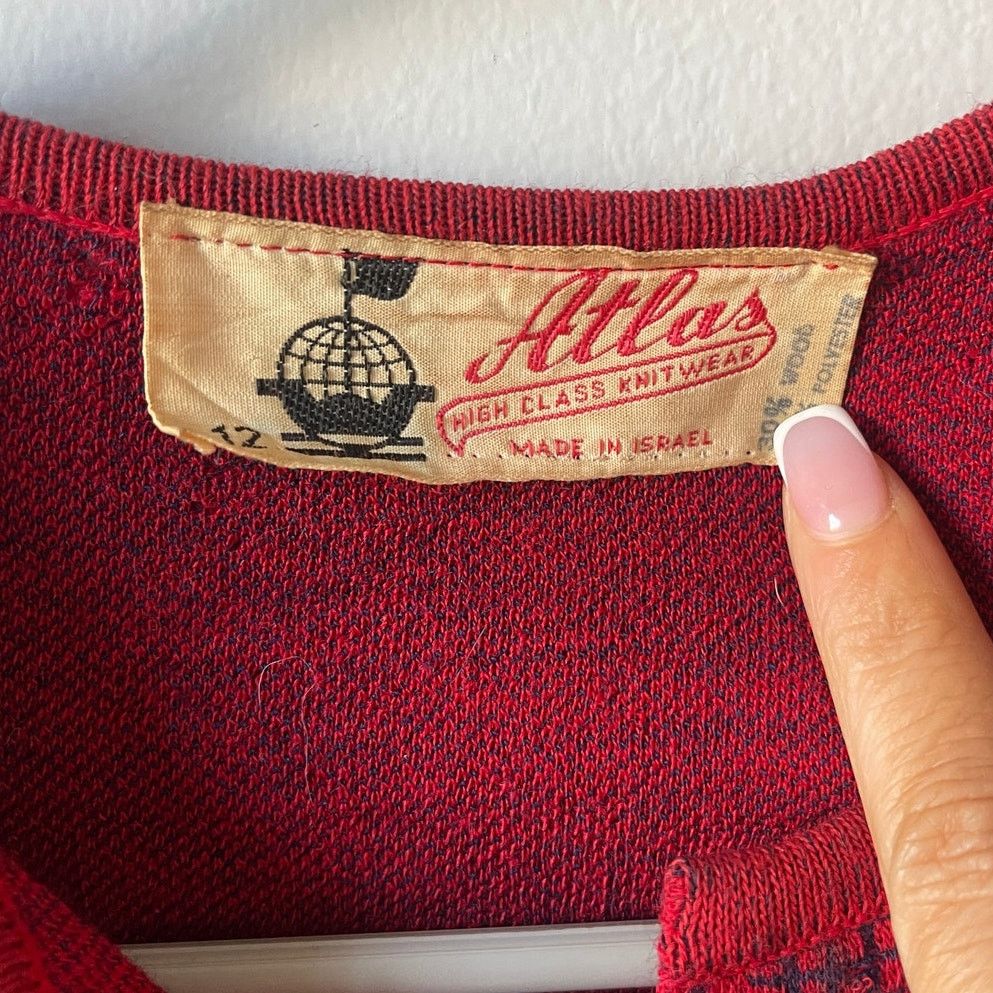 Vintage Atlas Highclass Knitwear Vintage Asian Style Wool Sweater Size XL / US 12-14 / IT 48-50 - 3 Thumbnail