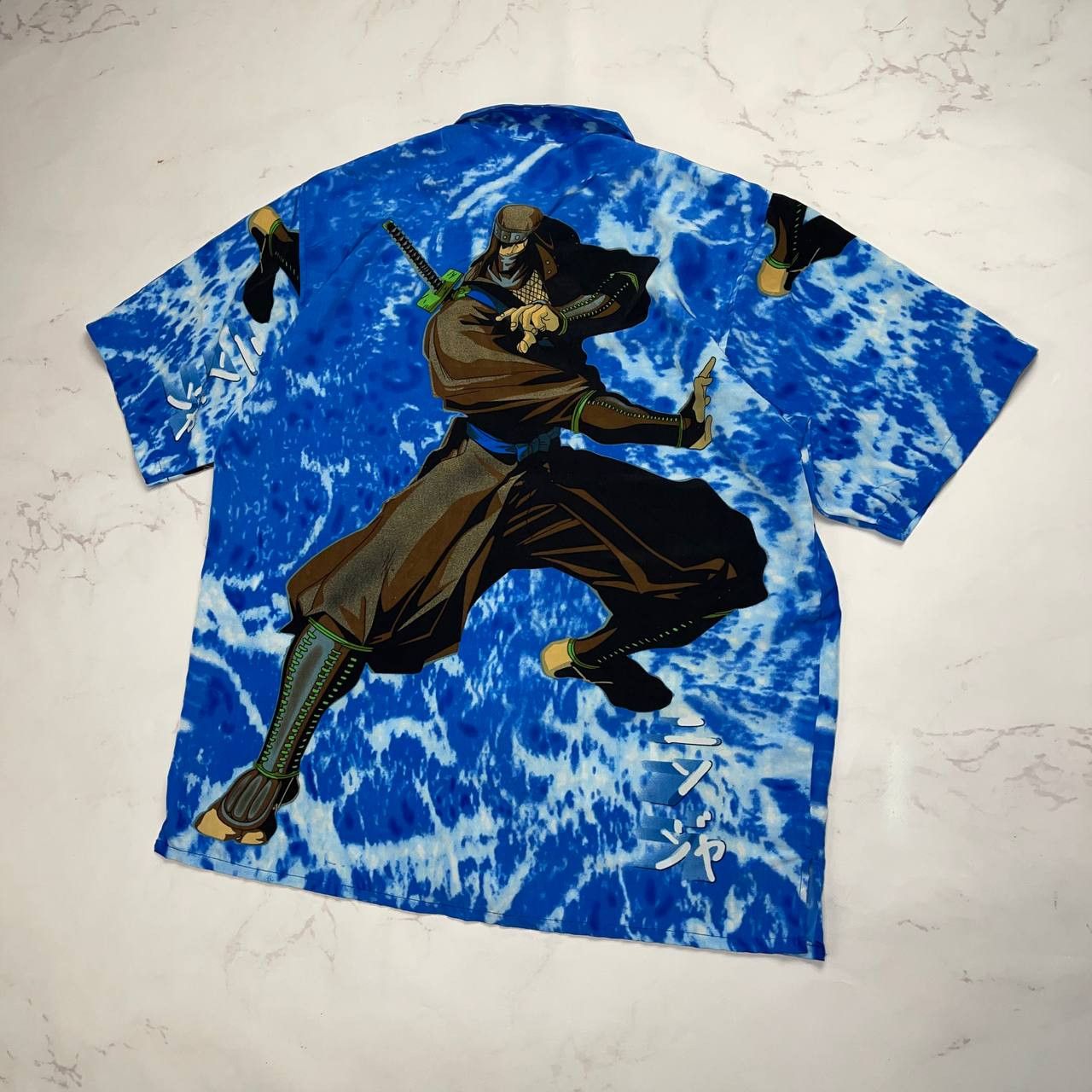 Vintage Vintage Anime Ninja Warrior Oversized Shirt - Akira, Ghost Size US XL / EU 56 / 4 - 14 Thumbnail