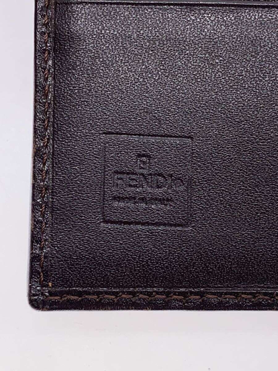 Fendi Fendi Leather Tri-Fold Wallet Brown Size ONE SIZE - 3 Thumbnail