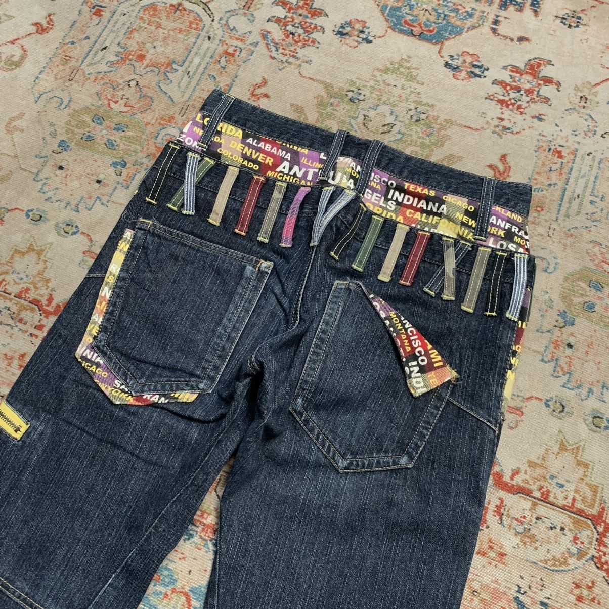 Japanese Brand Antfui Double Waist Dark Blue Jeans Regular Fit Size US 30 / EU 46 - 12 Thumbnail