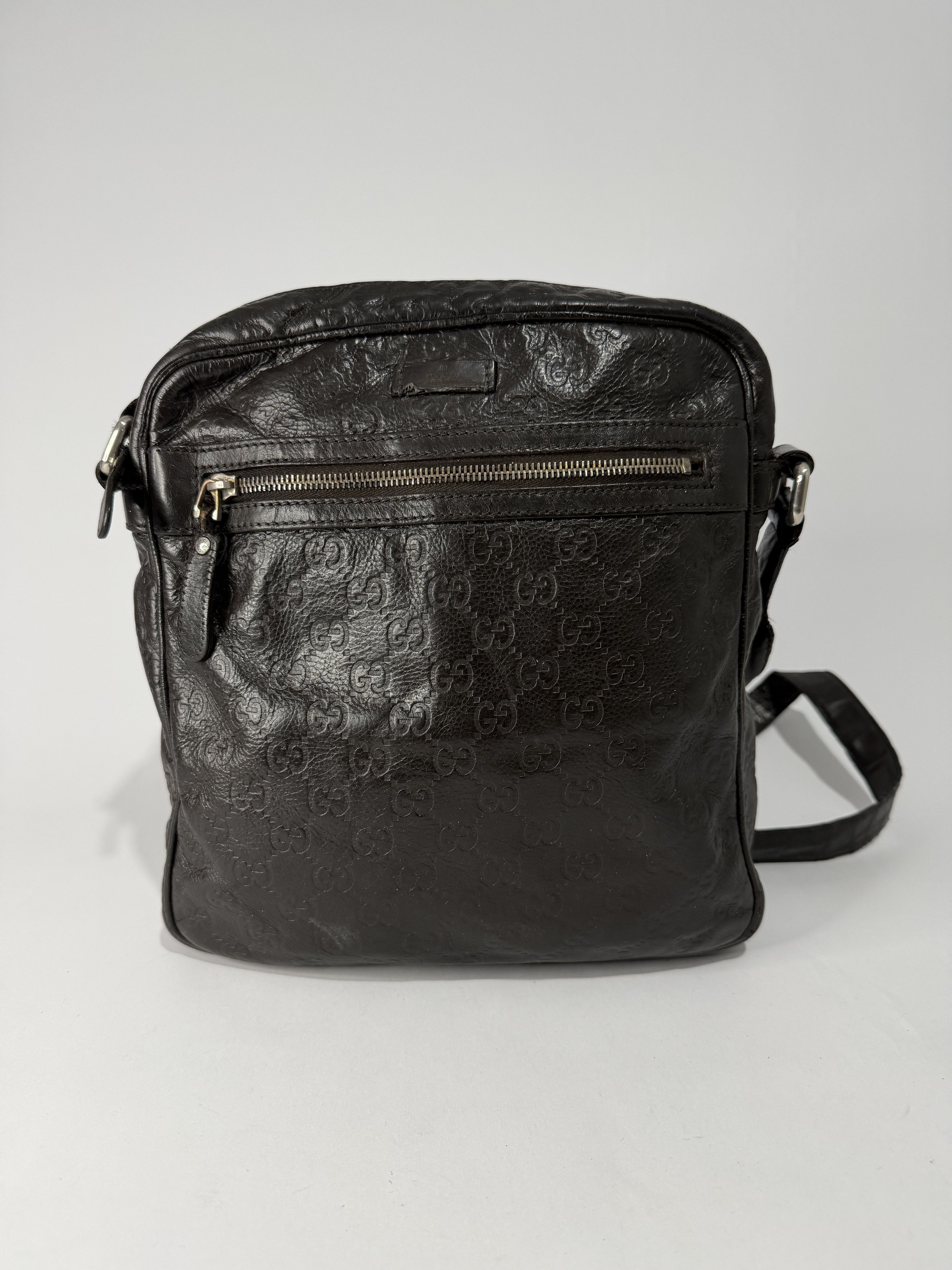 Gucci GUCCI Guccissima Flat Messenger Bag Brown Size ONE SIZE - 1 Thumbnail