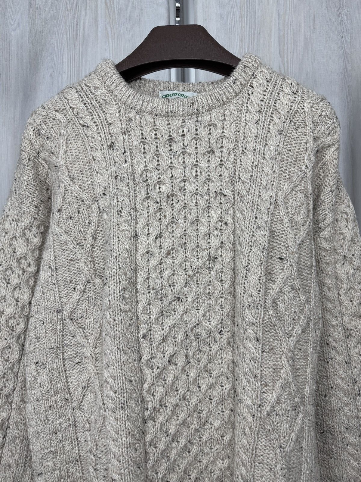 Aran Crafts Aran Crafts Ireland 100% Wool Intricate Cable Knit Sweater Size US XL / EU 56 / 4 - 3 Thumbnail