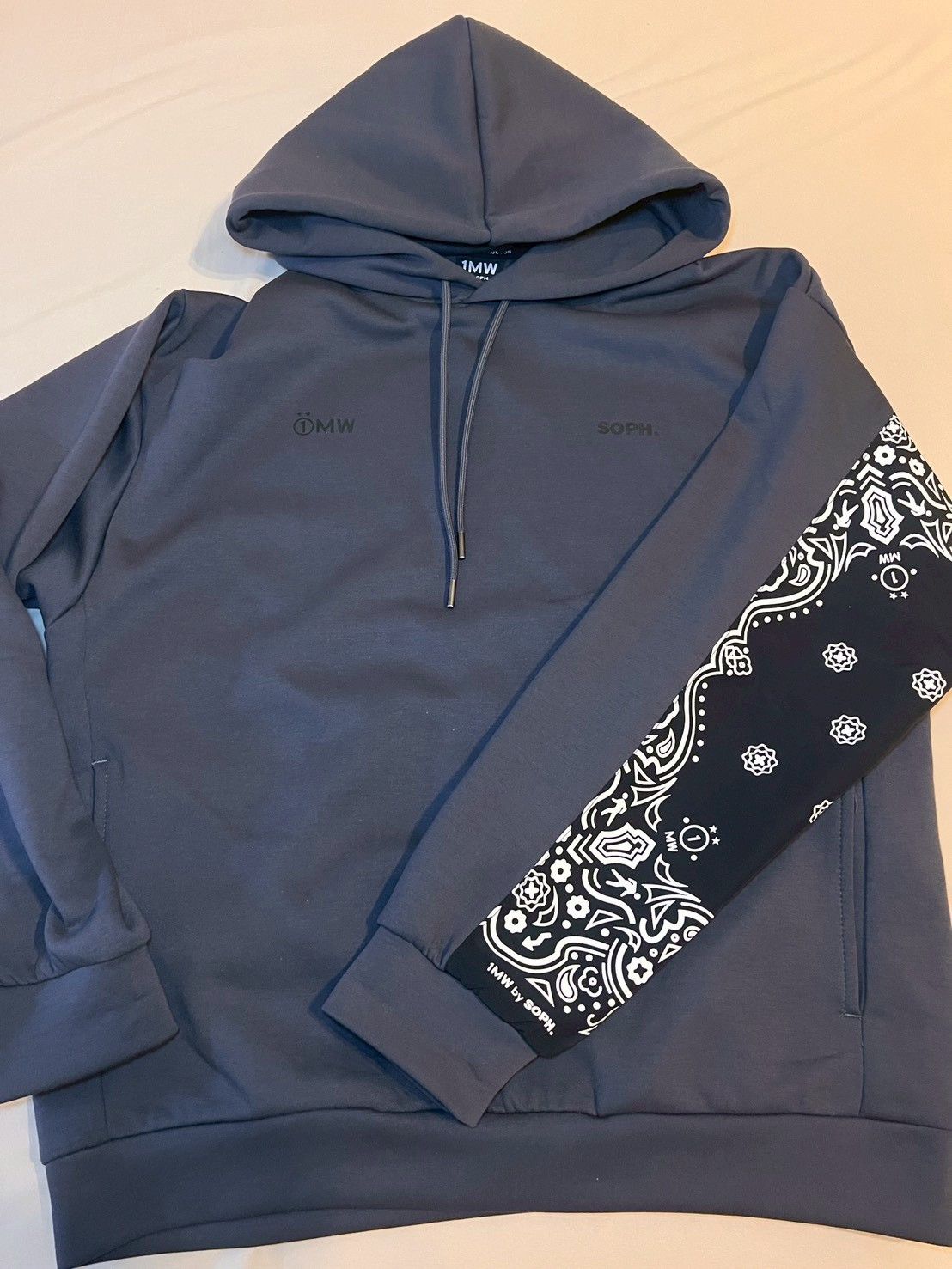 GU x SOPH. 1MW by SOPH Hoodie Gray Bandana Men's Size S