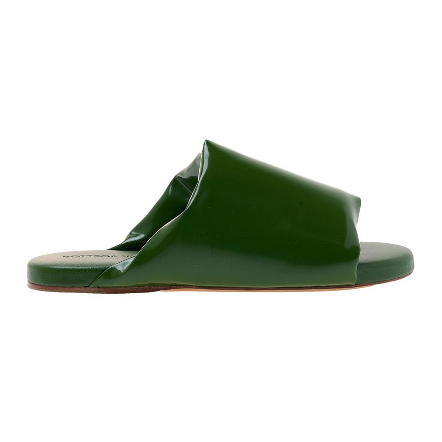 o1loc1c0224 730289 Cushion Mules in Green