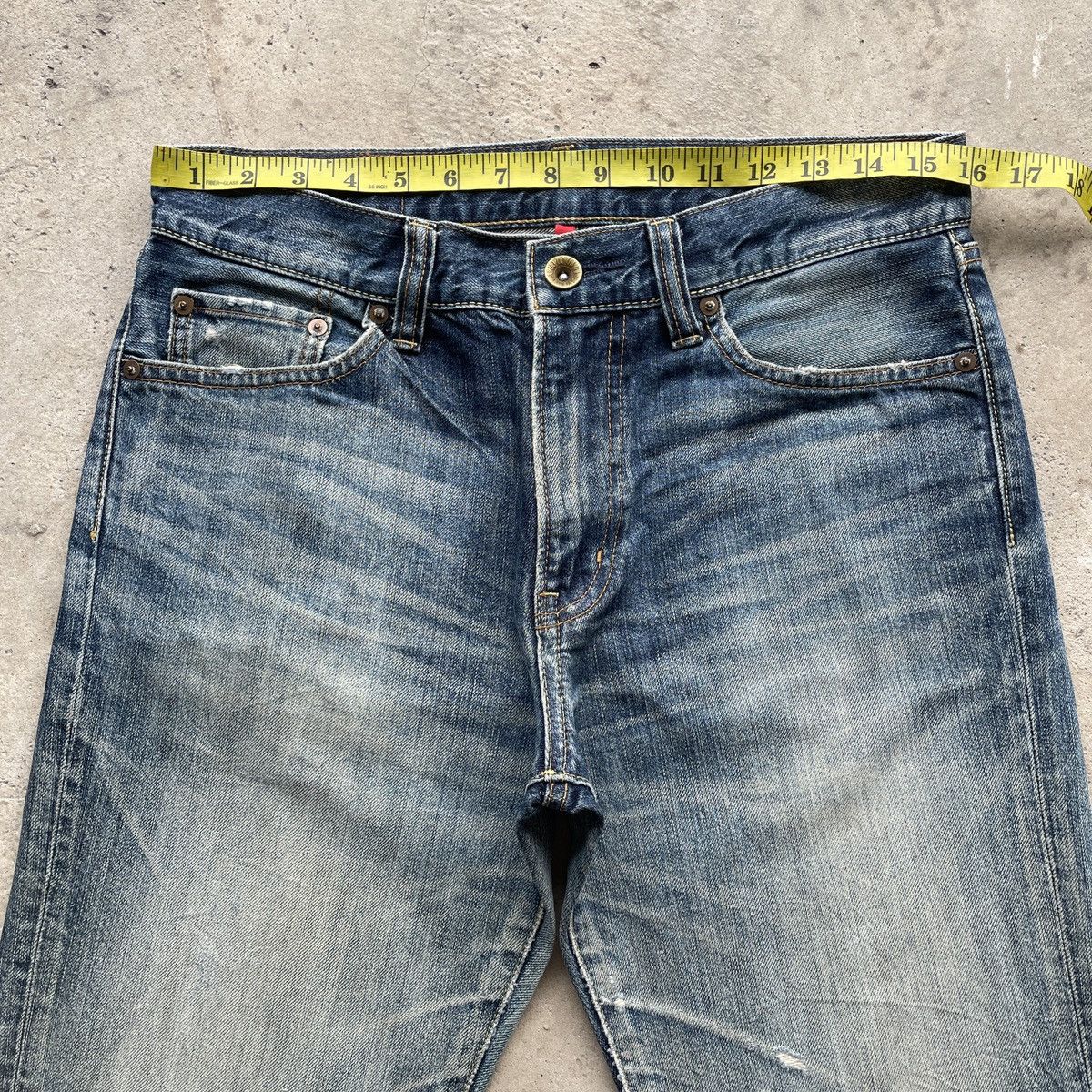 Japanese Brand × Jean × Vintage W32💥 Vintage Japanese StoneWash Jeans Faded Denim Pants Size US 32 / EU 48 - 5 Thumbnail