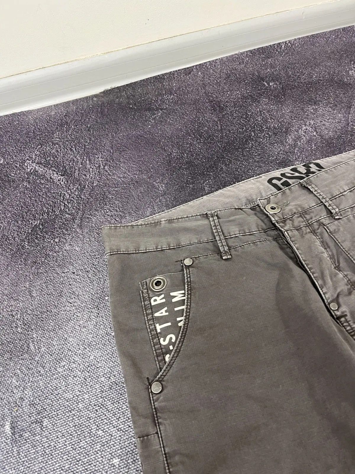 G-Star × Vintage Vintage G Star Raw Y2K Embroidered Logo Japanese Pants Size US 32 / EU 48 - 6 Thumbnail