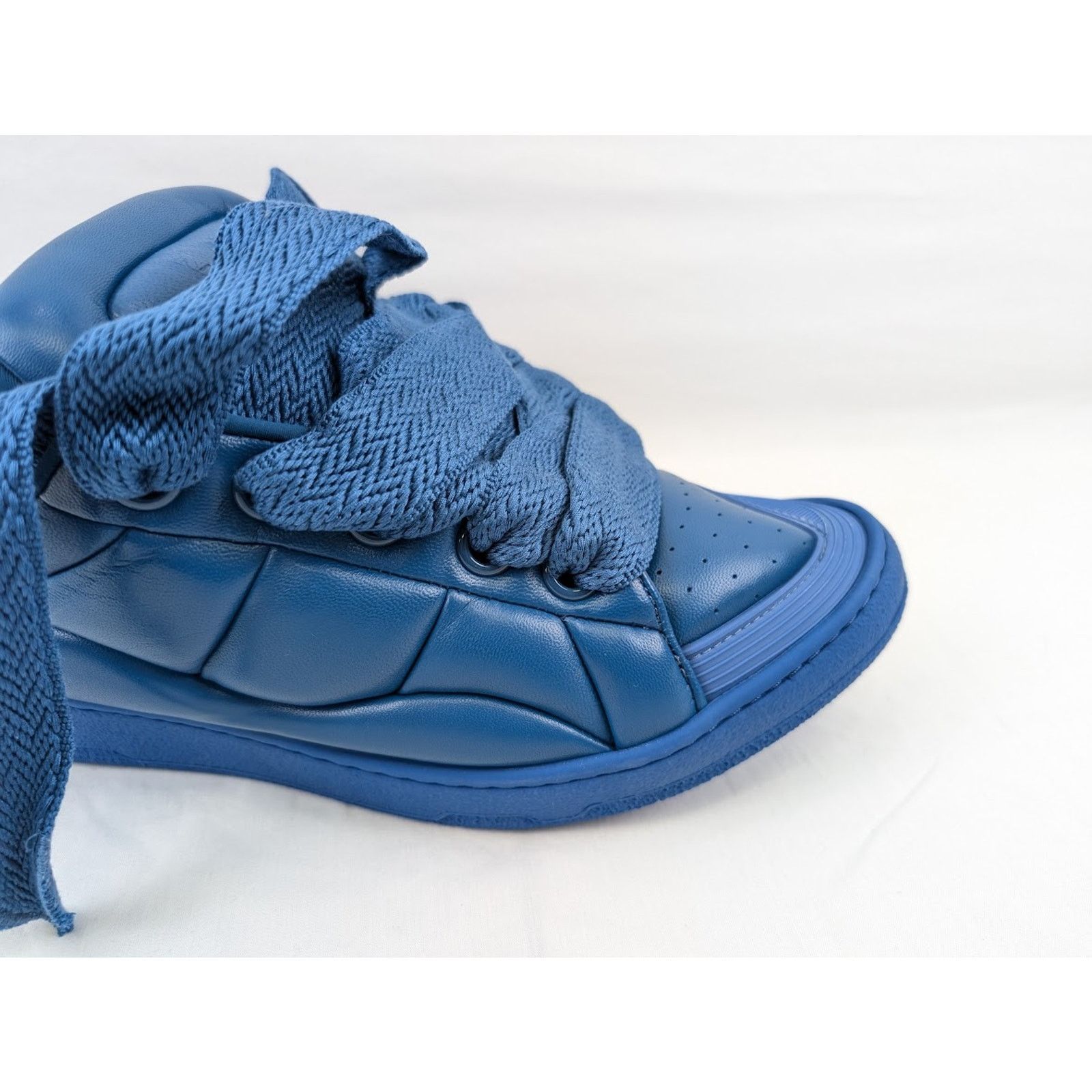 Lanvin o1rshd1 Curb XL Low Top Sneakers in Blue Size US 12 / EU 45 - 4 Thumbnail