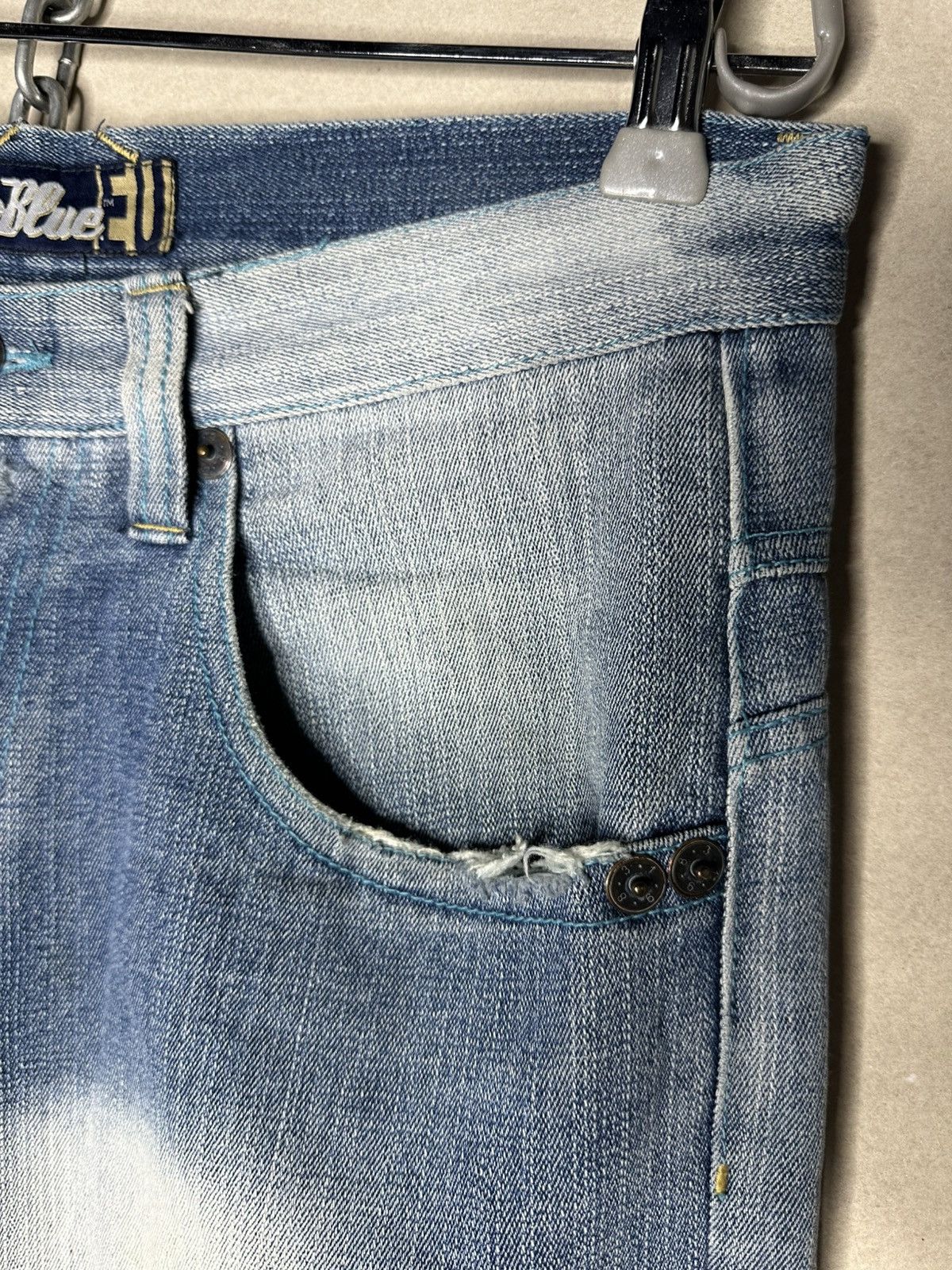 Vintage 32/32 Raw Blue Rap Hip Hop Jeans Punk Rarest Denim Pants Size US 32 / EU 48 - 7 Thumbnail