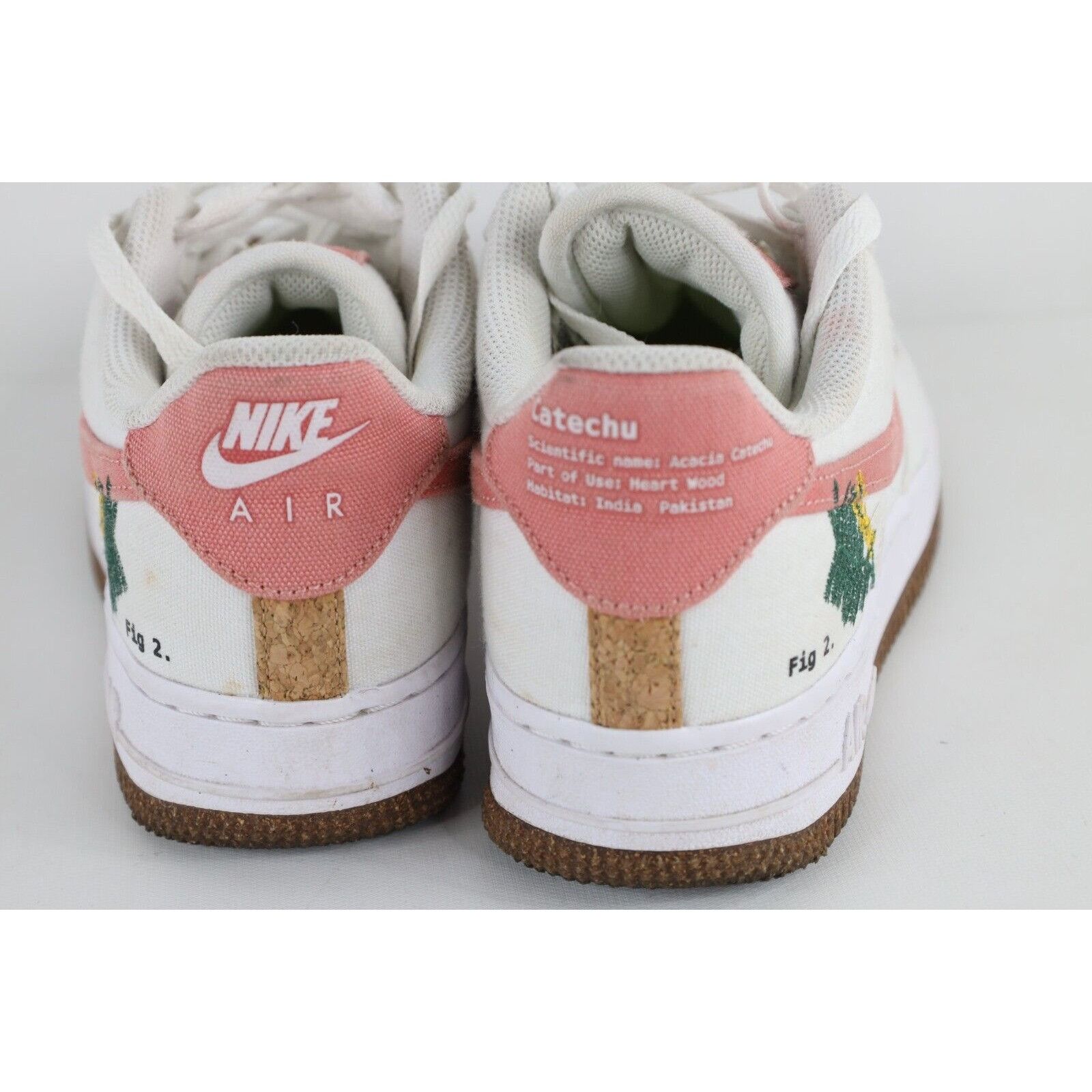 Nike Nike Air Force 1 Distressed Spell Out Catechu Canvas Shoes Size US 7 / IT 37 - 7 Thumbnail