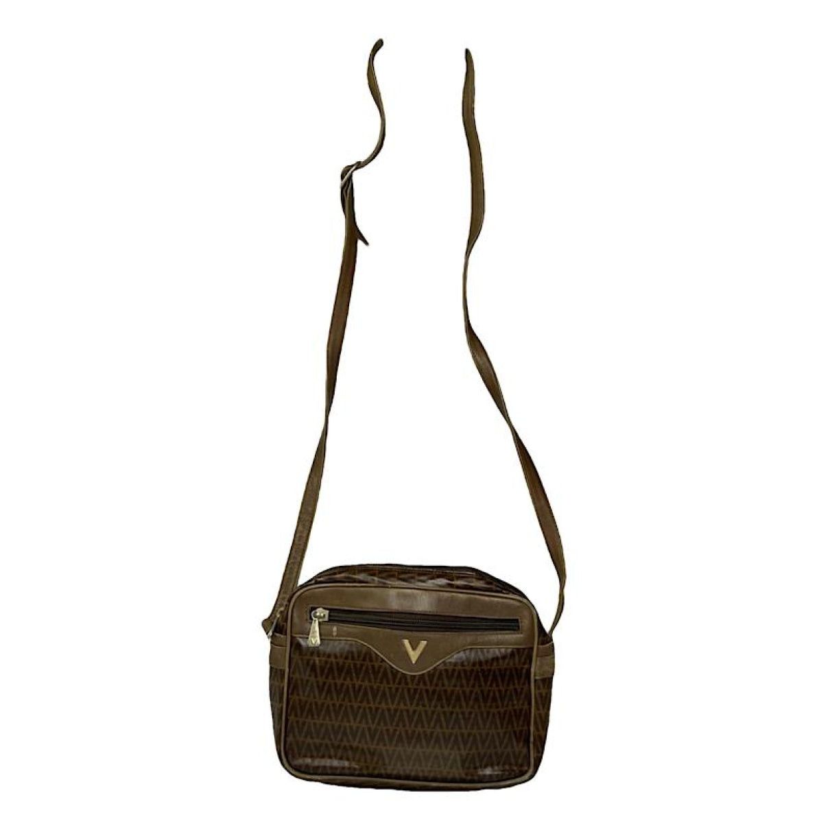 Mario Valentino Brown Leather Handbag Size ONE SIZE - 1 Thumbnail