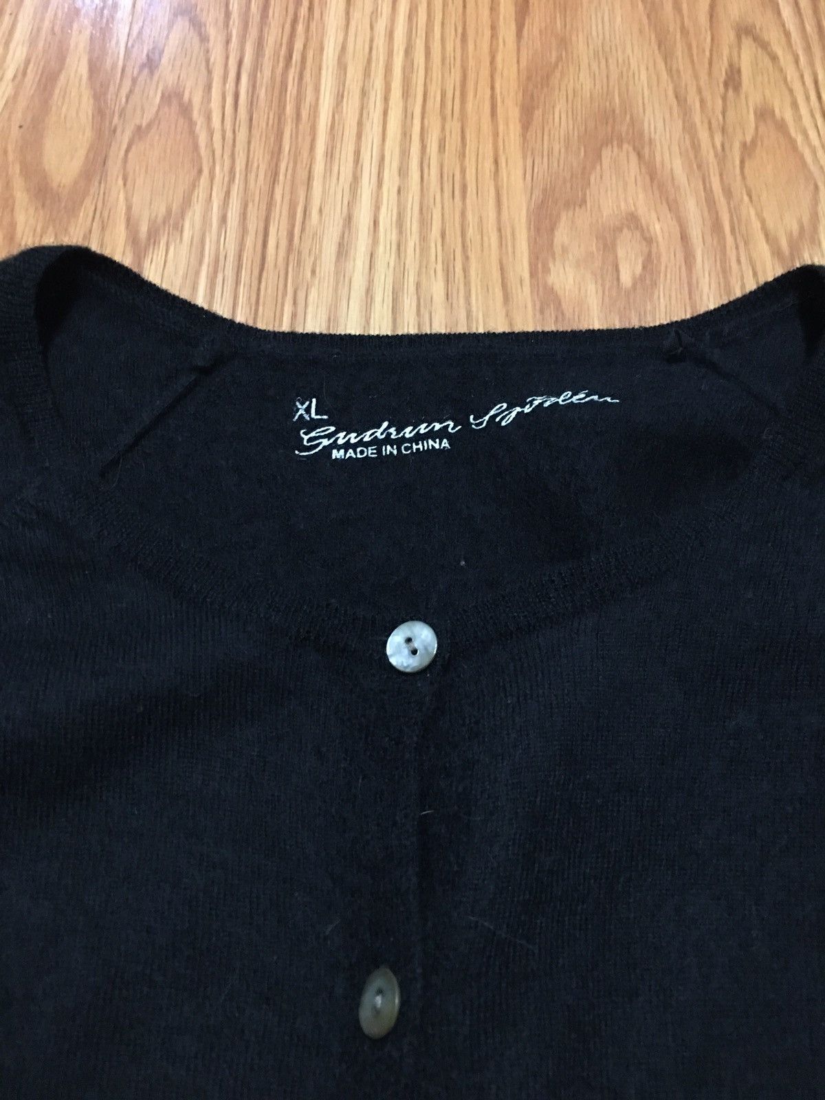 Gudrun Sjoden Gurdun Sjoden Black Organic Wool Cardigan Sweater XL Size XL / US 12-14 / IT 48-50 - 9 Thumbnail