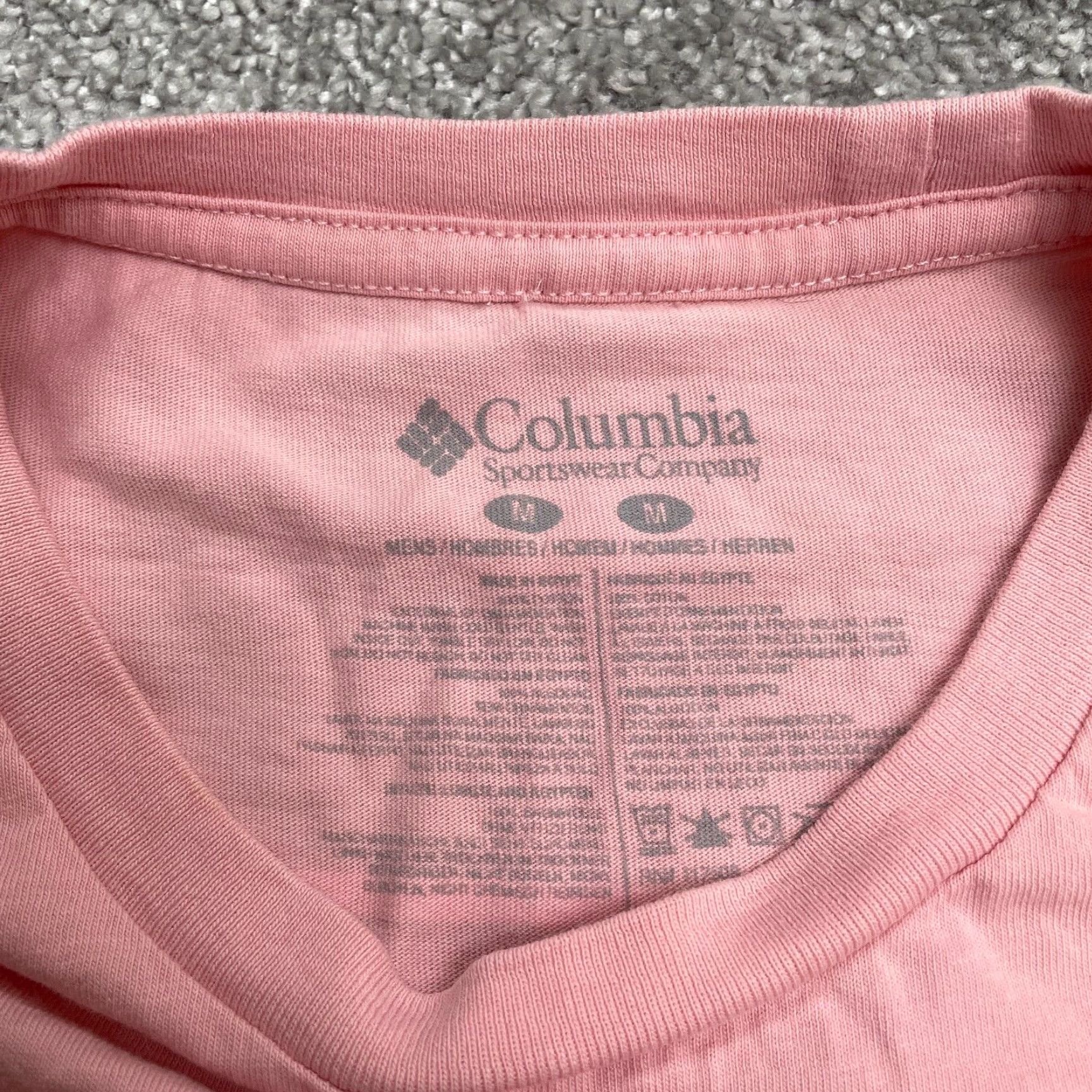 Pinko Columbia PFG Graphic T-Shirt Mens Medium Pink Crew Neck Short Sleeve Casual Tee Size US M / EU 48-50 / 2 - 6 Thumbnail