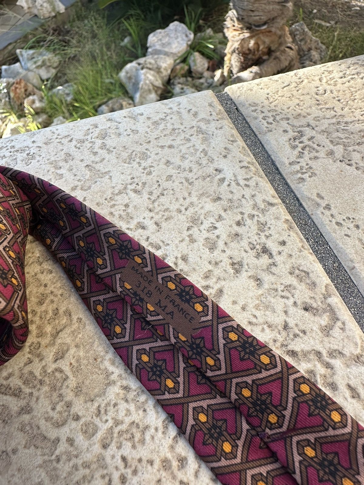 Hermes Hermès Silk Red Tie Size ONE SIZE - 8 Thumbnail