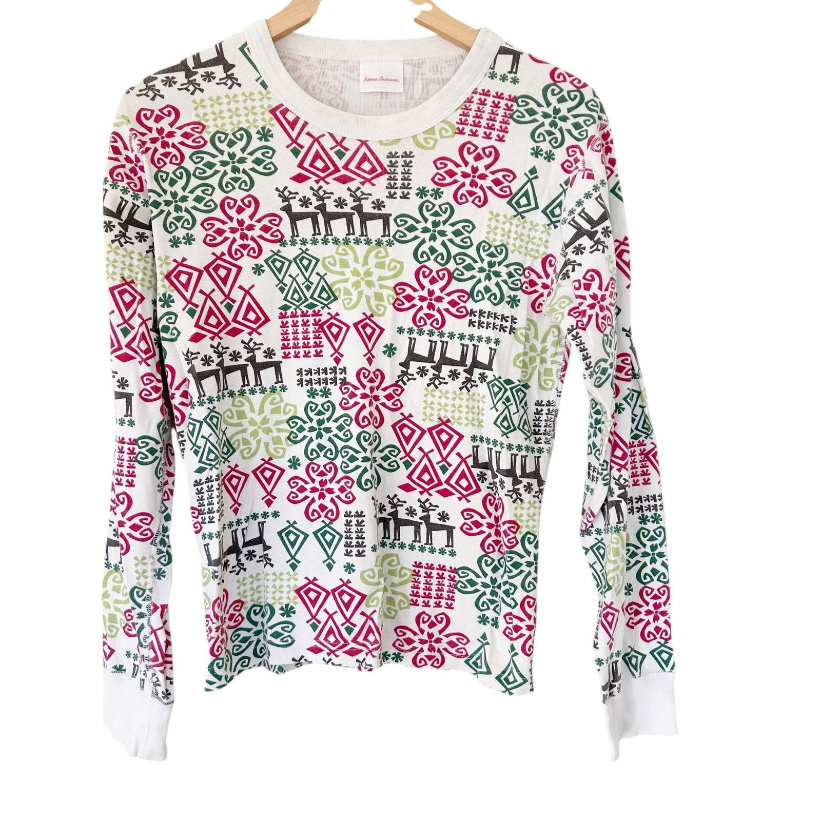 Other Hanna Andersson Organic Cotton Printed Christmas Pajamas S Size ONE SIZE - 1 Thumbnail