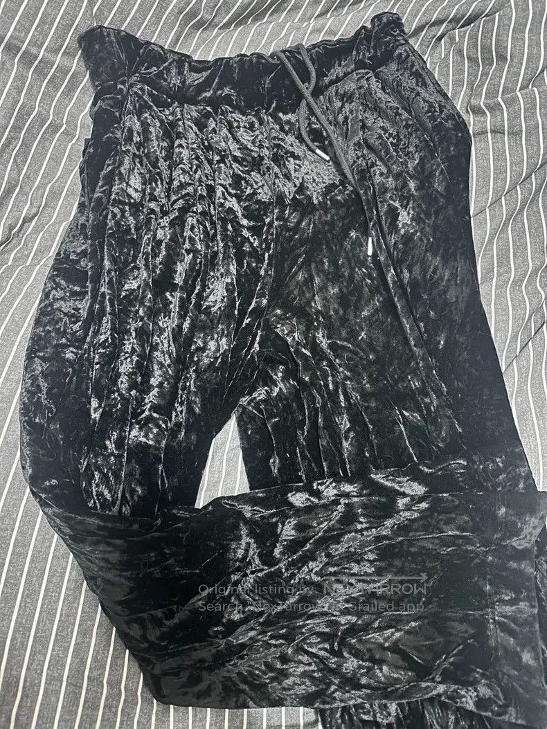 Dries Van Noten Dries Van Noten size:L Men's Velvet Wide-leg Trousers Size US 26 / EU 42 - 1 Thumbnail