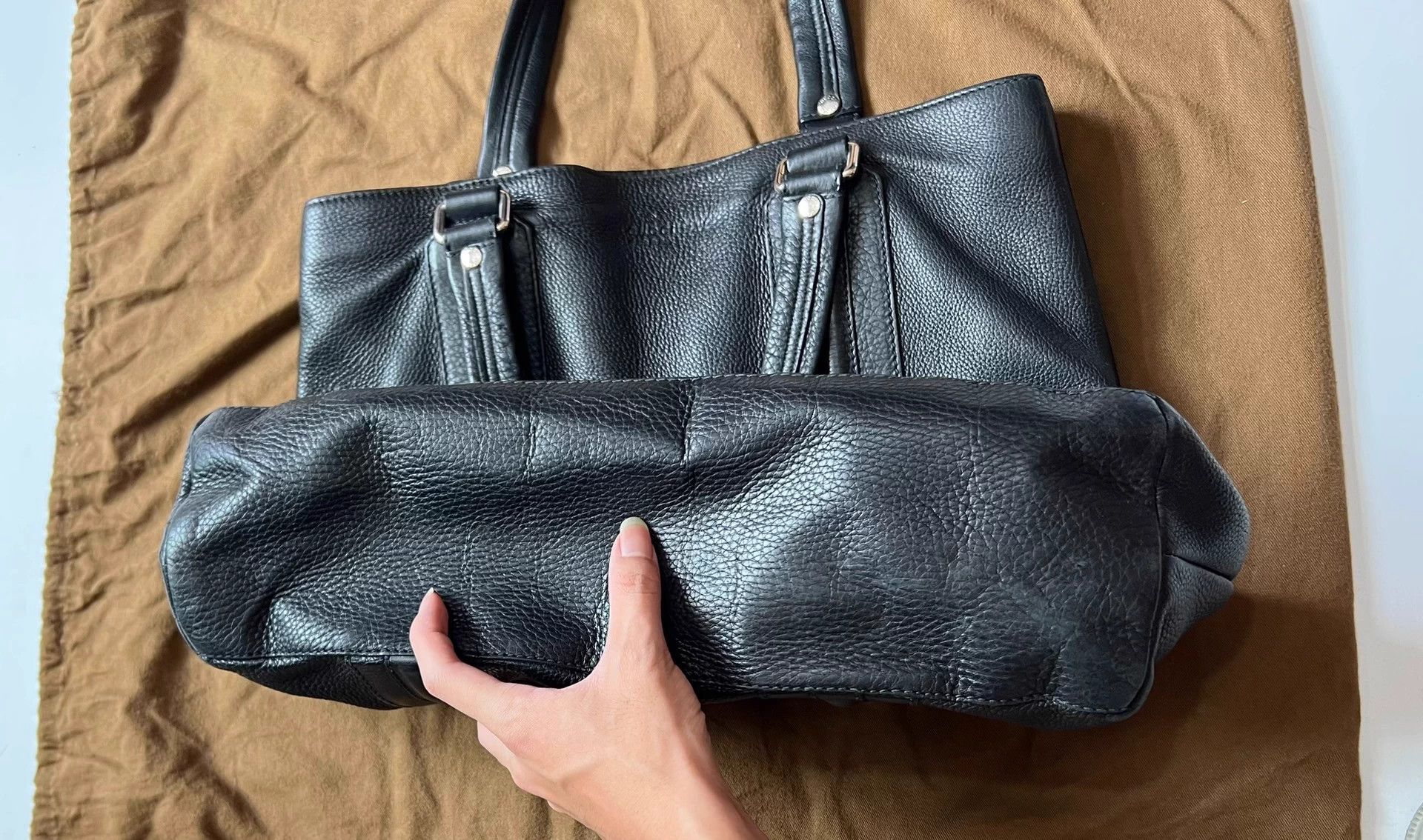 Gucci Gucci Thick Leather Tote Bag 45x40 Size ONE SIZE - 3 Thumbnail