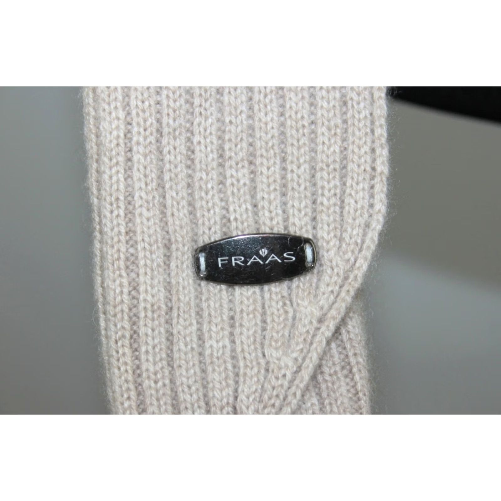 Vintage Fraas Cardigan One Size Womens 100% cashmere Beige Size ONE SIZE - 3 Thumbnail