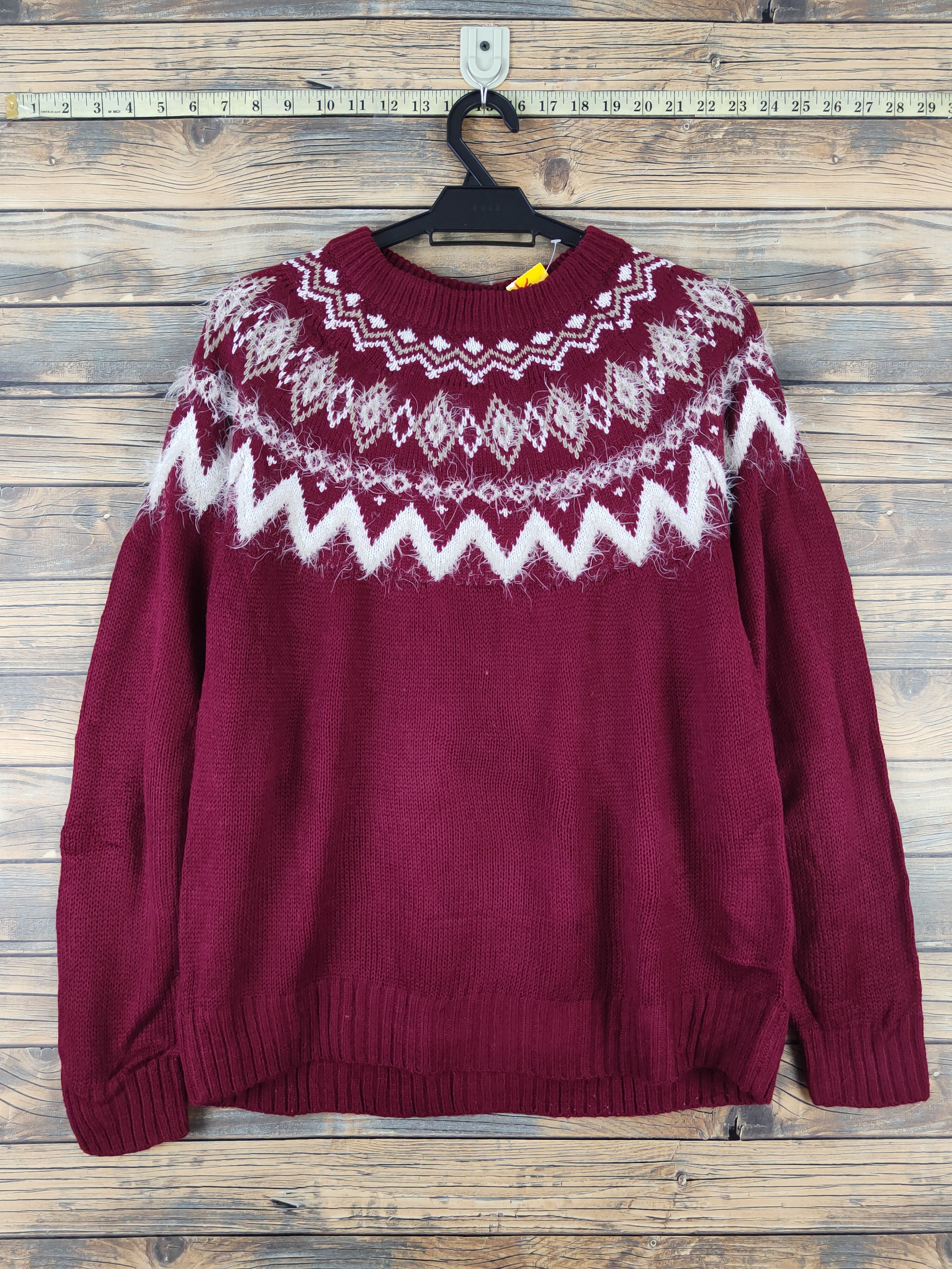 Homespun Knitwear × Japanese Brand × Vintage Glacier Maroon Knitwear Sweatshirts #W968 Size L / US 10 / IT 46 - 1 Thumbnail