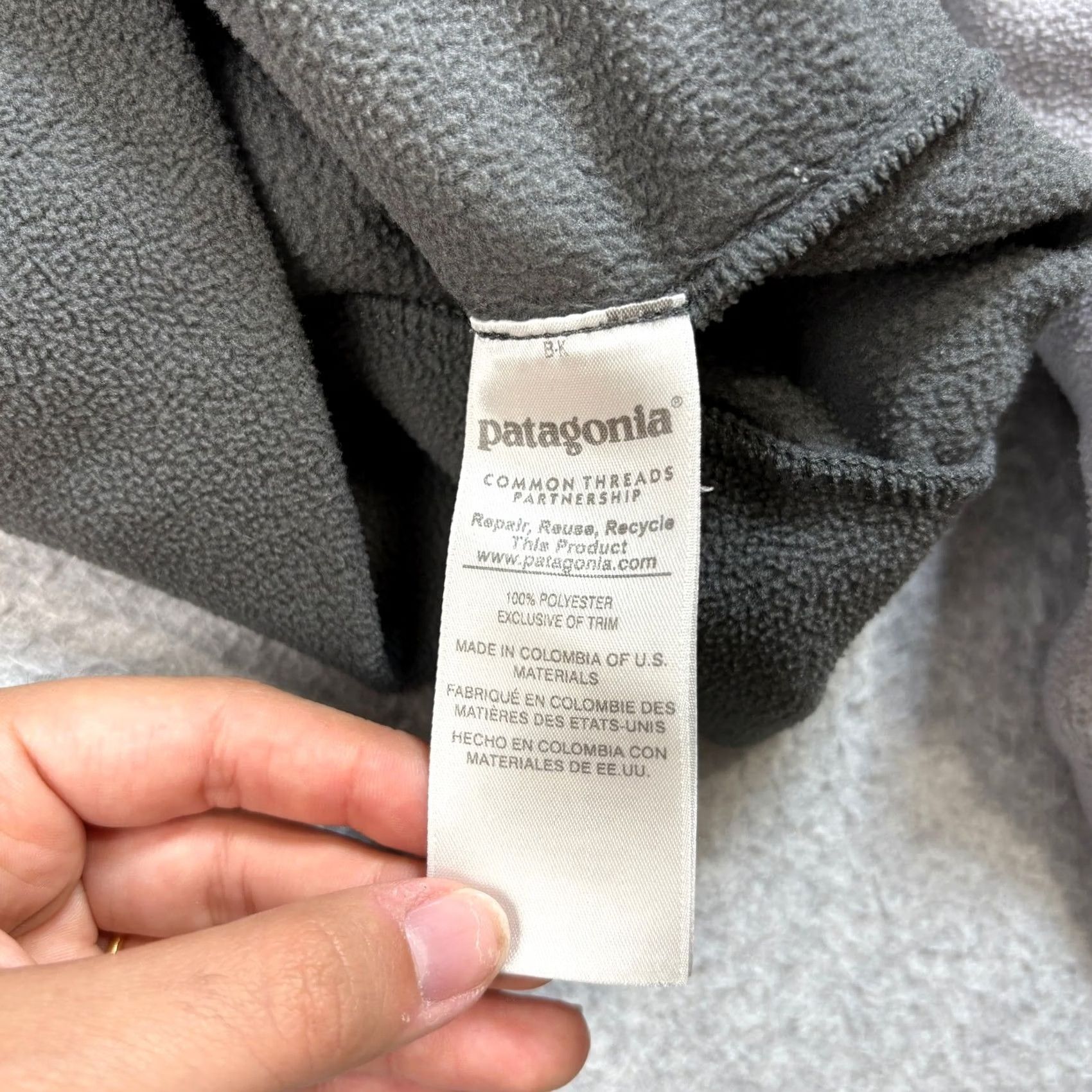 Patagonia Patagonia Sweater Mens Small Gray Fleece Pullover Raglan Pocket Outdoor Hiking Size US S / EU 44-46 / 1 - 4 Thumbnail