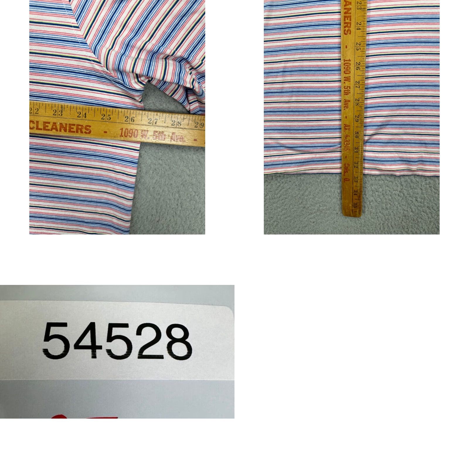 Vintage Bobby Jones Polo Shirt Mens 2XL Balance Stripe Short Sleeve Casual Rugby Blue White Pink Shirt Size US XXL / EU 58 / 5 - 8 Thumbnail