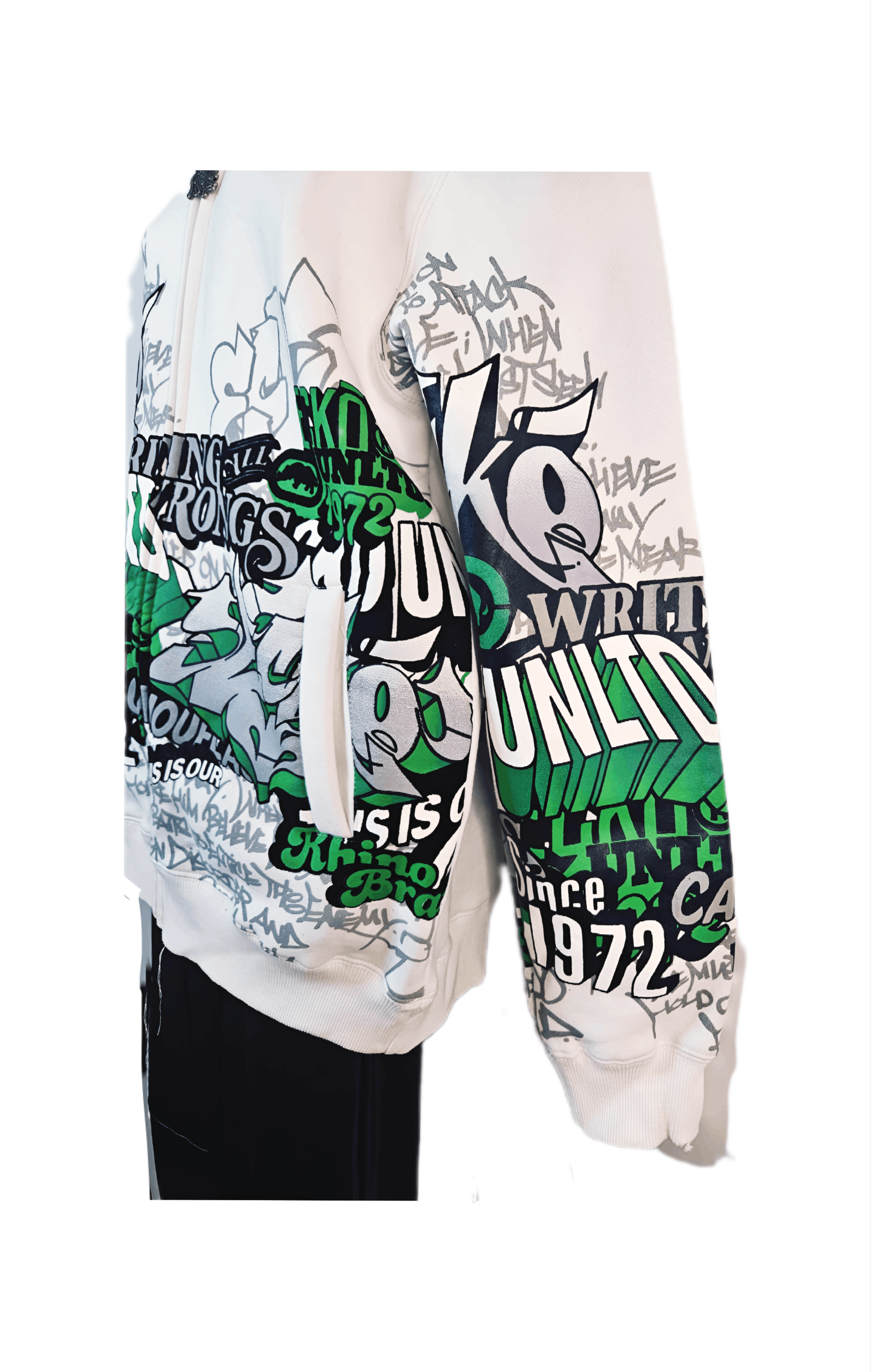 Marc Ecko Men’s Mark Ecko 2002 Graffiti Hoodie, Mint Condition: Size US L / EU 52-54 / 3 - 7 Thumbnail