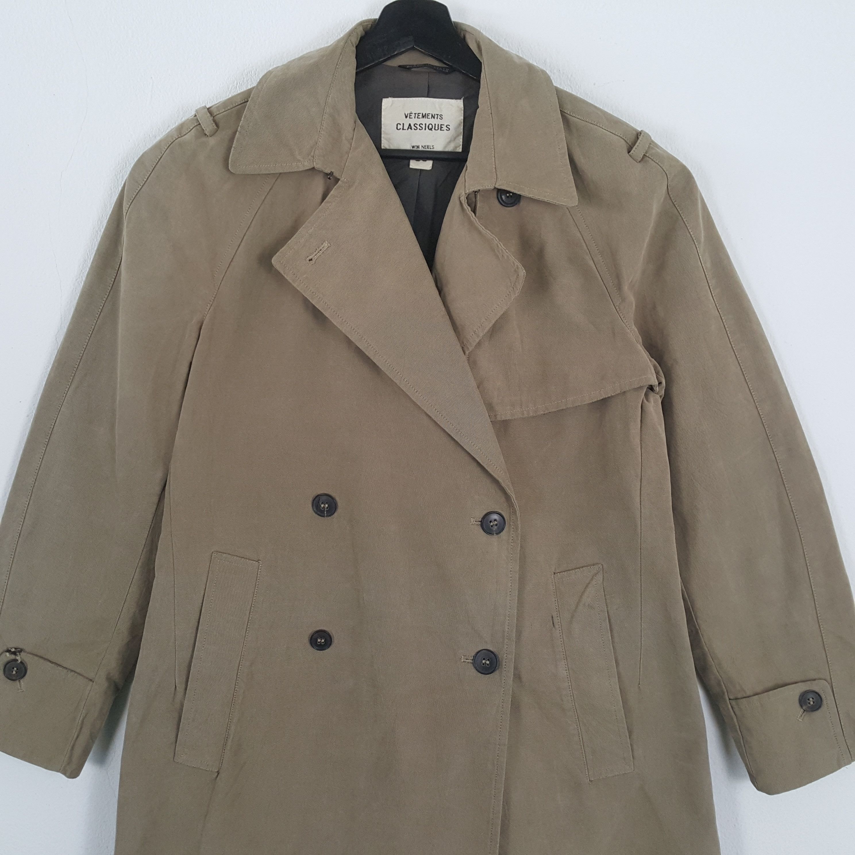 Vintage VETEMENTS CLASSIQUES Fashion Style Trench Jacket Size US M / EU 48-50 / 2 - 2 Thumbnail