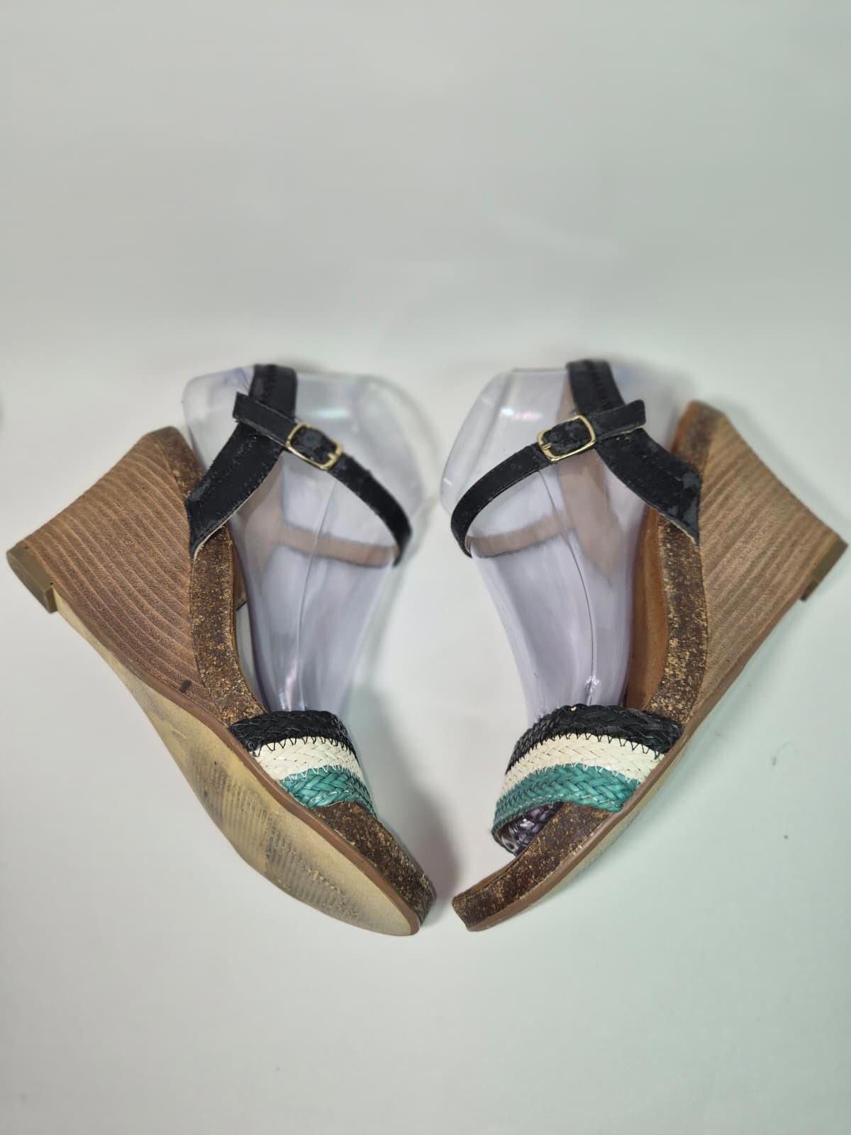 SKECHERS SKECHERS Brystol Night Skies Strappy Sandal Wedge Women SZ8 Size US 8 / IT 38 - 4 Thumbnail