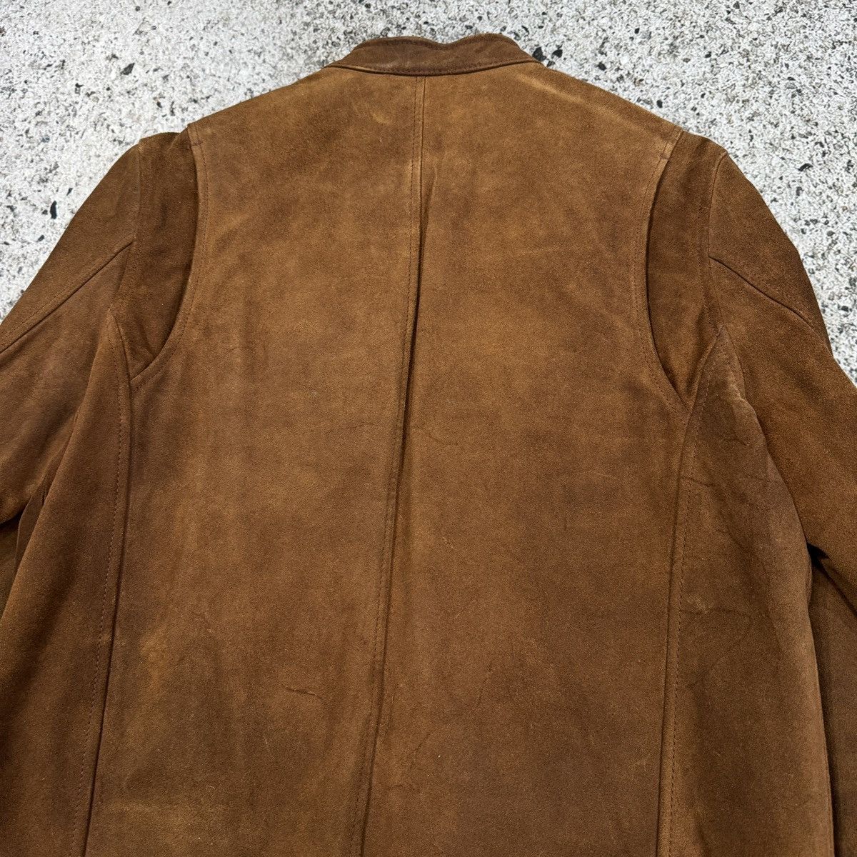 Levi's Vintage Levi's Cognac Brown Suede Cafe Racer Jacket Size US M / EU 48-50 / 2 - 21 Thumbnail