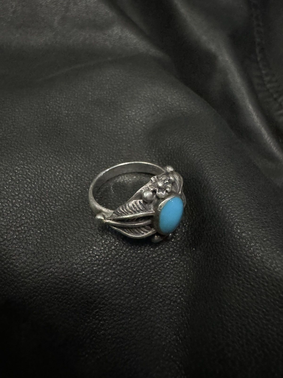 Jewelry NATURAL SLEEPING BEAUTY TURQUOISE 925 SILVER RING SZ 4 Size ONE SIZE - 3 Thumbnail