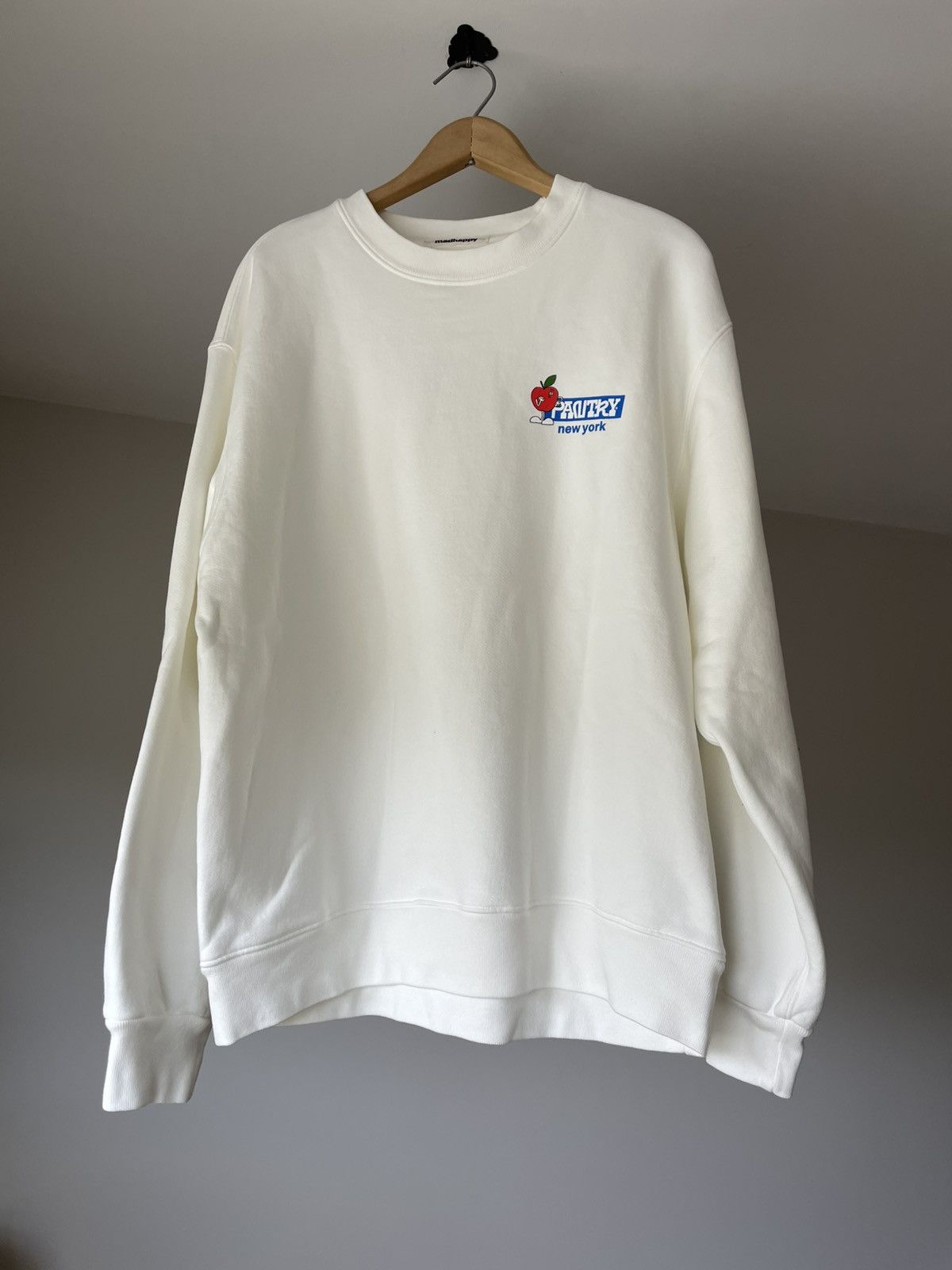 Madhappy Madhappy white Crewneck Sweater with Blue and Red Accents 🍎🌊 Size US L / EU 52-54 / 3 - 2 Thumbnail