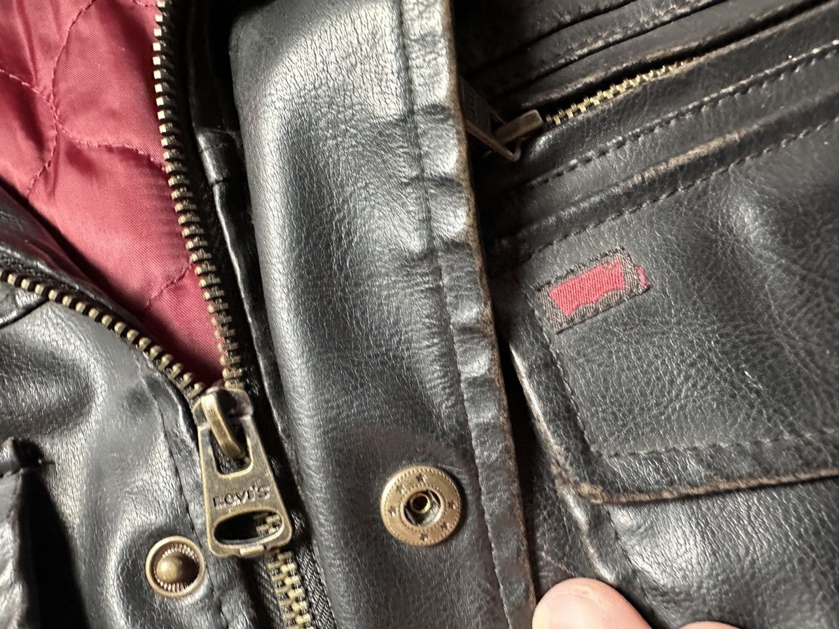 Levi's Vintage Clothing × Vintage Vintage Levi’s Leather Jacket size L logo Size US L / EU 52-54 / 3 - 7 Thumbnail