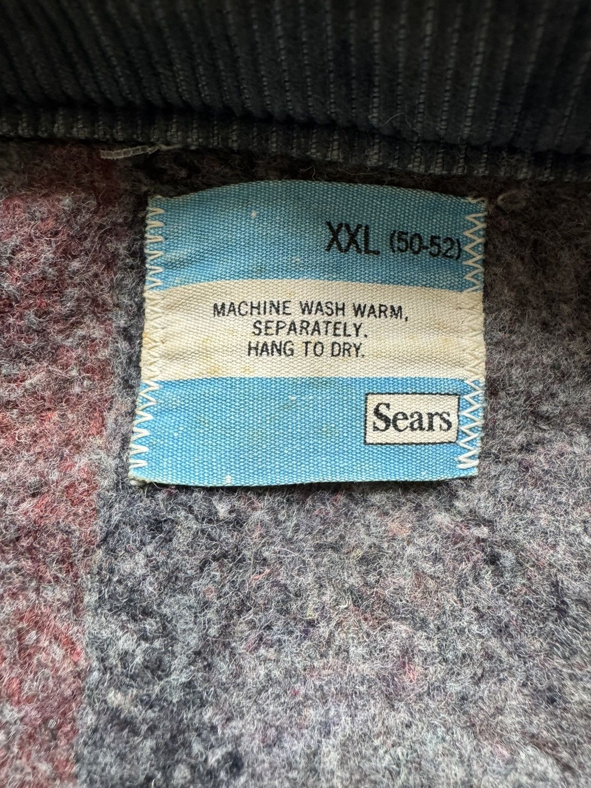 Sears VERY RARE VINTAGE JACKET JEANS WORK DENIM BLANKET SEARS Size US XXL / EU 58 / 5 - 6 Thumbnail