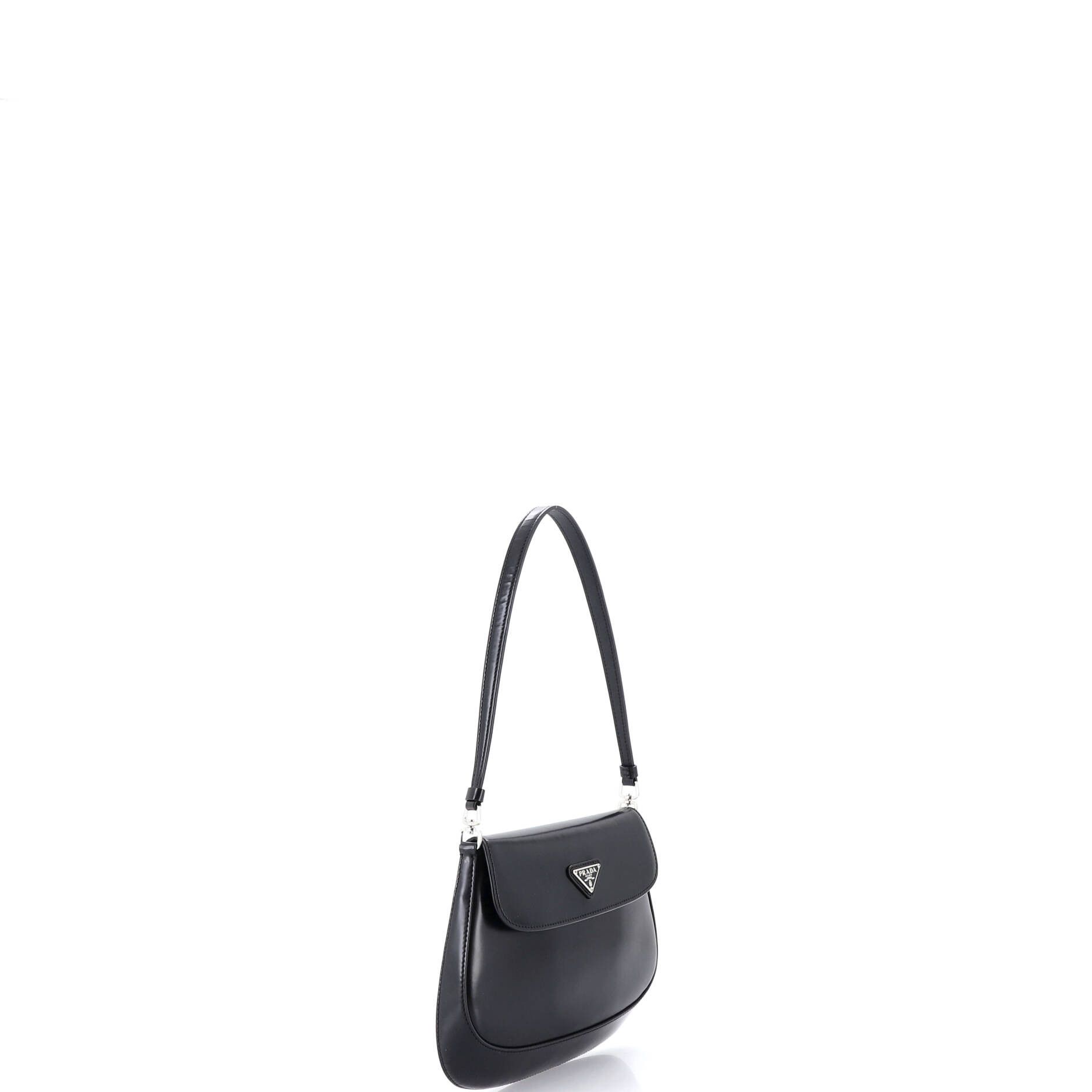 Prada Cleo Flap Shoulder Bag Spazzolato Leather Small Size ONE SIZE - 1 Thumbnail