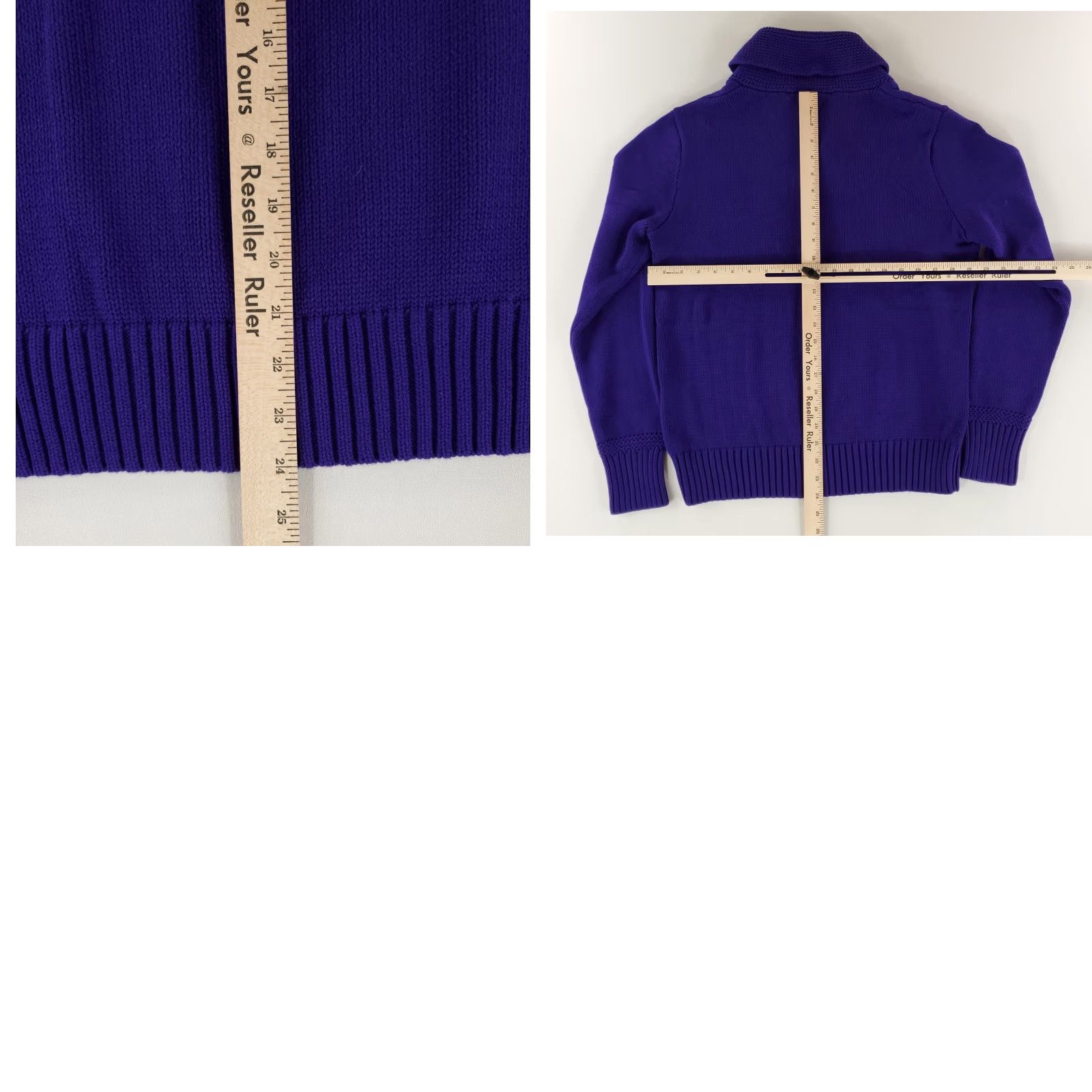 Polo Ralph Lauren Ralph Lauren Sport Pullover Shawl Collar Cotton Sweater Purple Womens XL NWT Size XL / US 12-14 / IT 48-50 - 8 Thumbnail