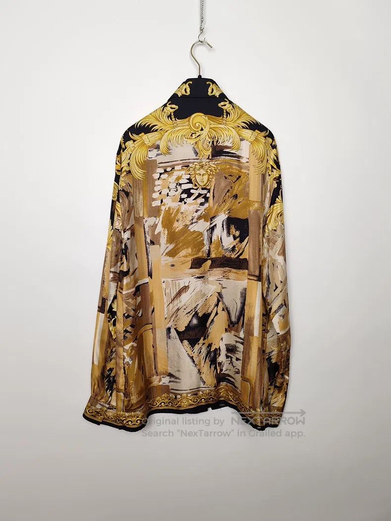 Versace Versace Mulberry silk baroque full print shirt Size US S / EU 44-46 / 1 - 2 Thumbnail