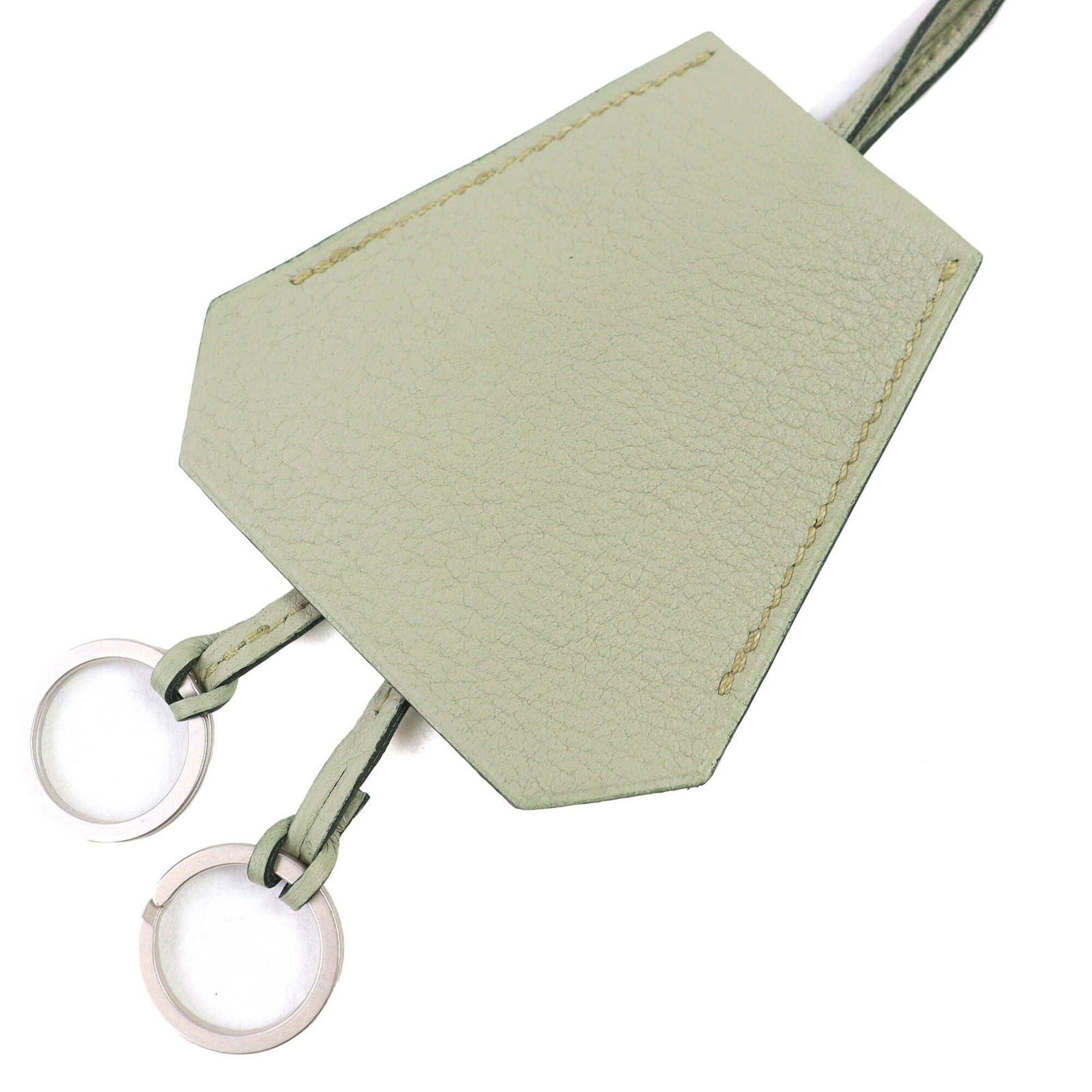 Hermes Hermes Leather Margiela Era Large Clochette Necklace Light Moss Green □E Stamp Made in France Men's Recommended◎ Size ONE SIZE - 1 Thumbnail