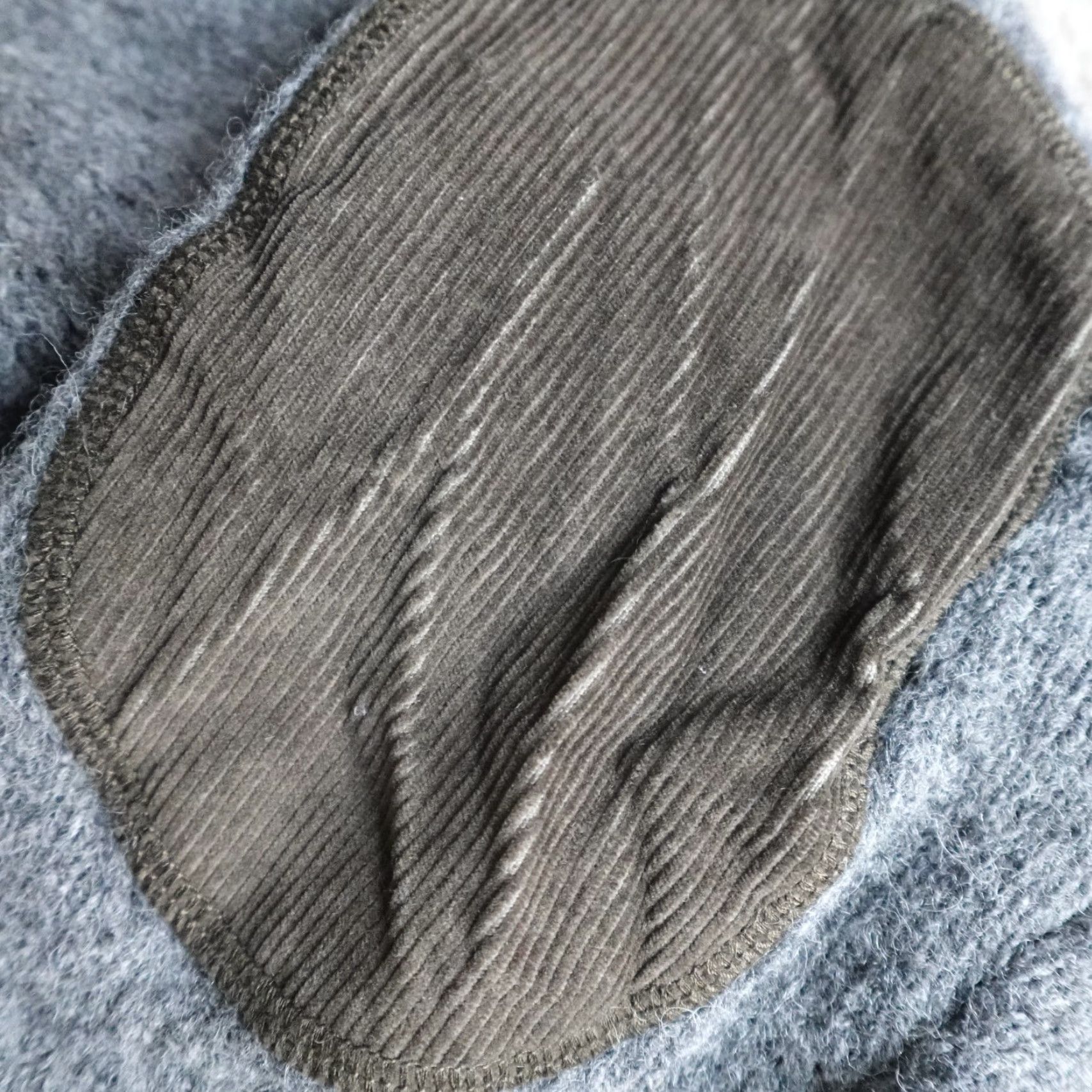 Vintage LL Bean Sweater Medium Gray Shetland Wool Ragg Elbow Patches 1/4 Zip Size US M / EU 48-50 / 2 - 6 Thumbnail