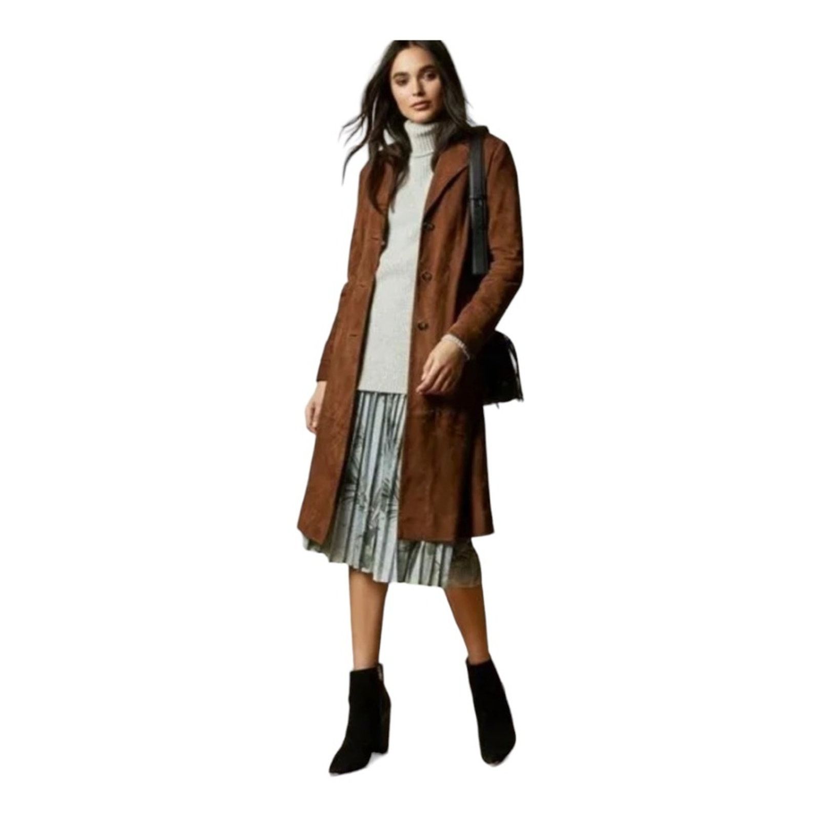 Ted Baker Ted Baker London Esti Highland Jersey Pleated Midi Skirt Size 27" / US 4 / IT 40 - 2 Thumbnail