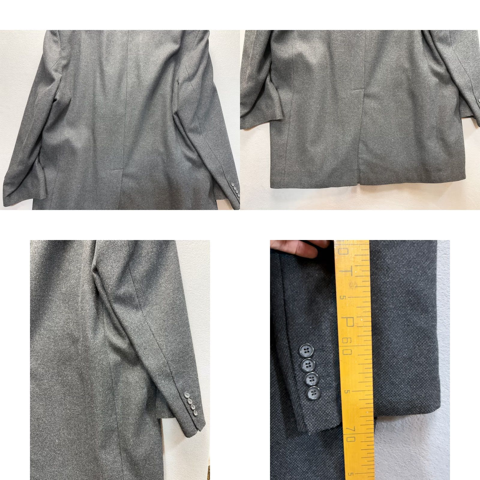 Marks & Spencer Marks and Spencer Tailoring Wool Blend Gray Coat Mens 2XL Coat Gray Wool Blend Overcoat M&S Tailoring Mens 2XL Gray Coat Size US XXL / EU 58 / 5 - 9 Thumbnail