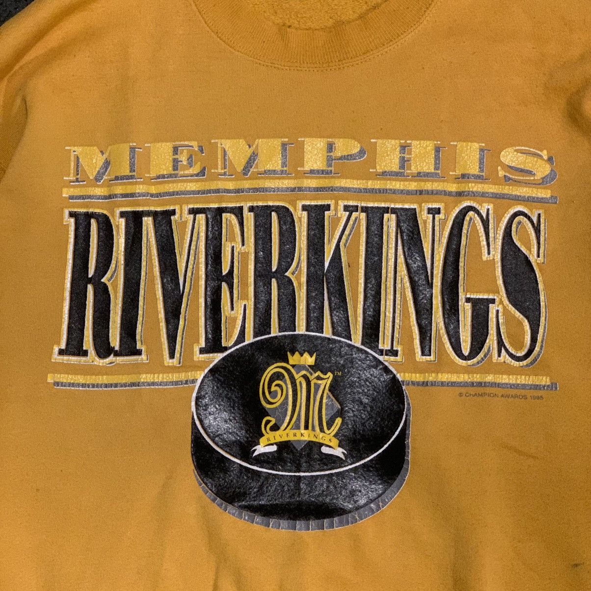 NHL VINTAGE 1996 MEMPHIS RIVERKINGS CREW NECK SWEATSHIRT Size US M / EU 48-50 / 2 - 2 Thumbnail