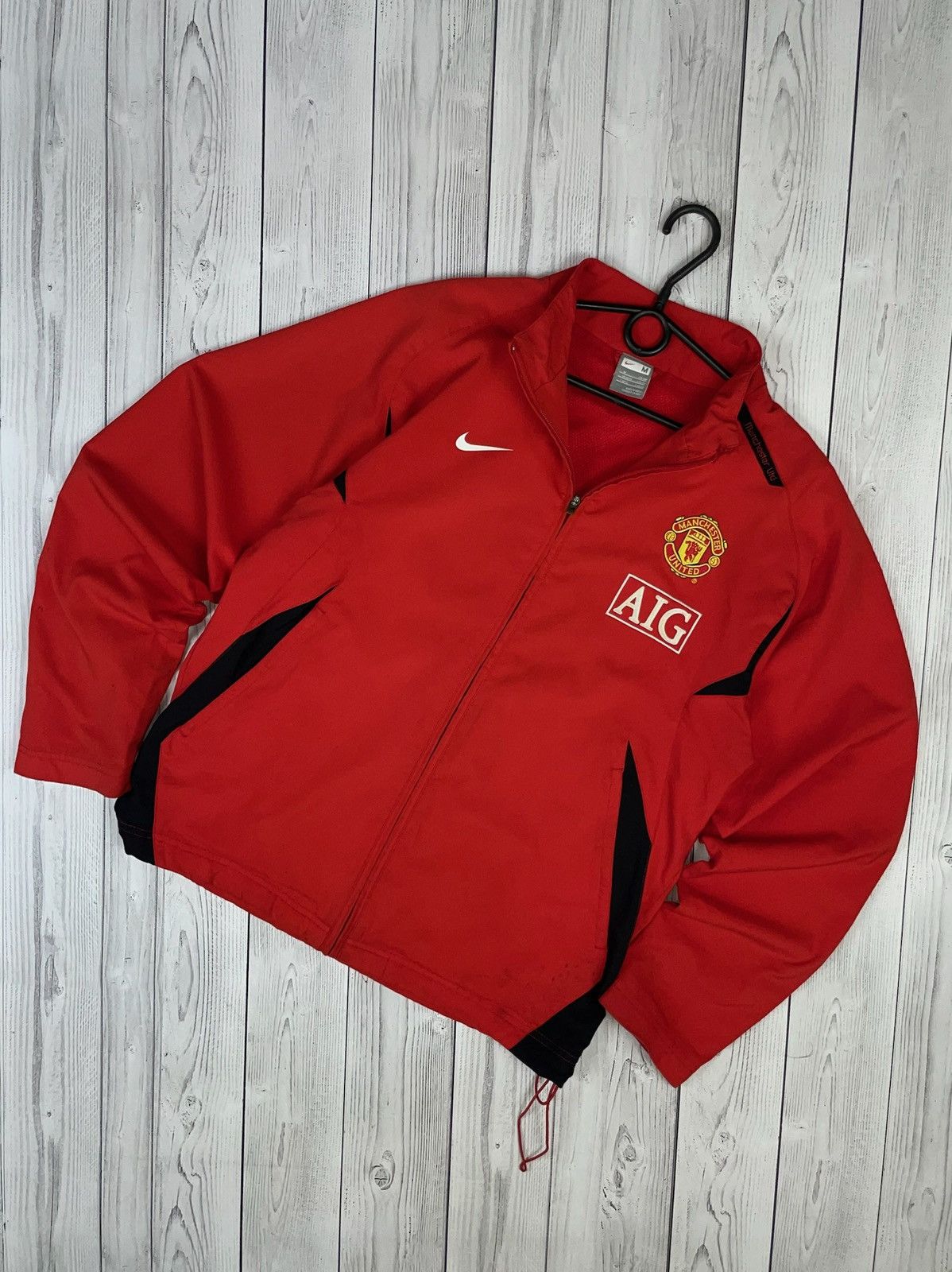 Nike Vintage nike Manchester United soccer jacket size M rare Size US M / EU 48-50 / 2 - 1 Thumbnail