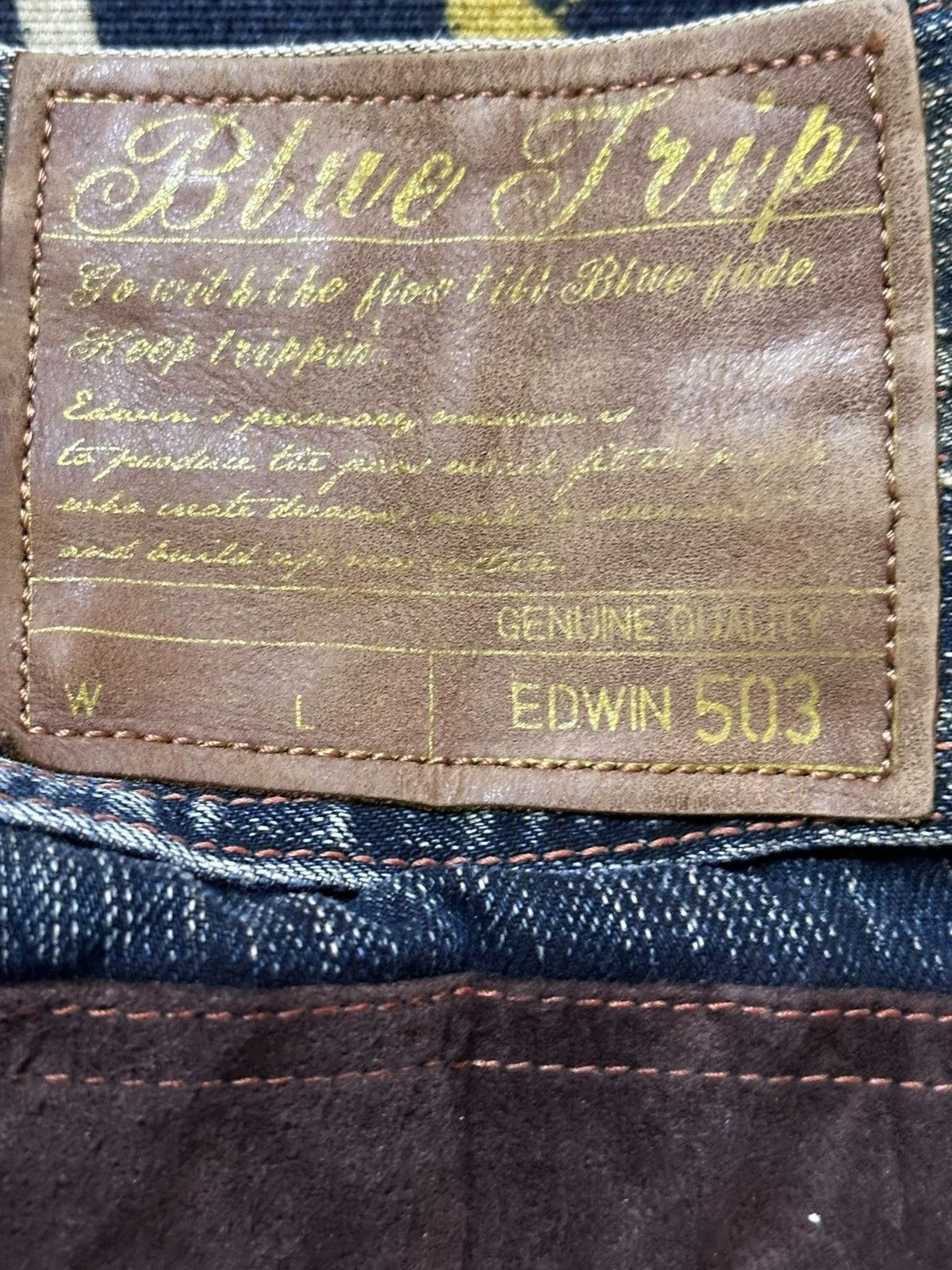Edwin Vintage Edwin Bluetrip Flare Bootcut Grunge Distressed Denim Size US 30 / EU 46 - 8 Thumbnail